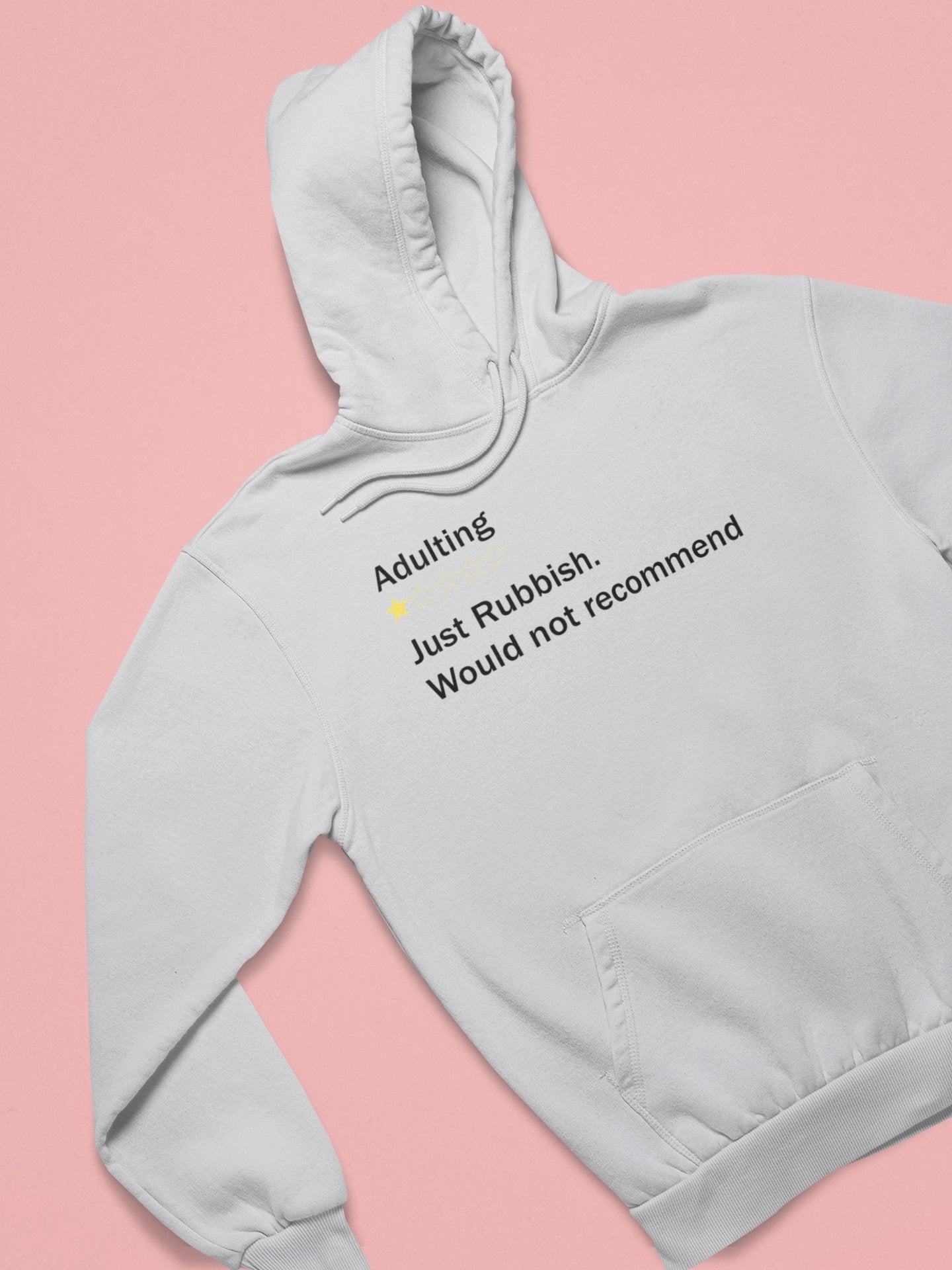 Adulting Rubbish Hoodies for Women-FunkyTeesClub - Funky Tees Club