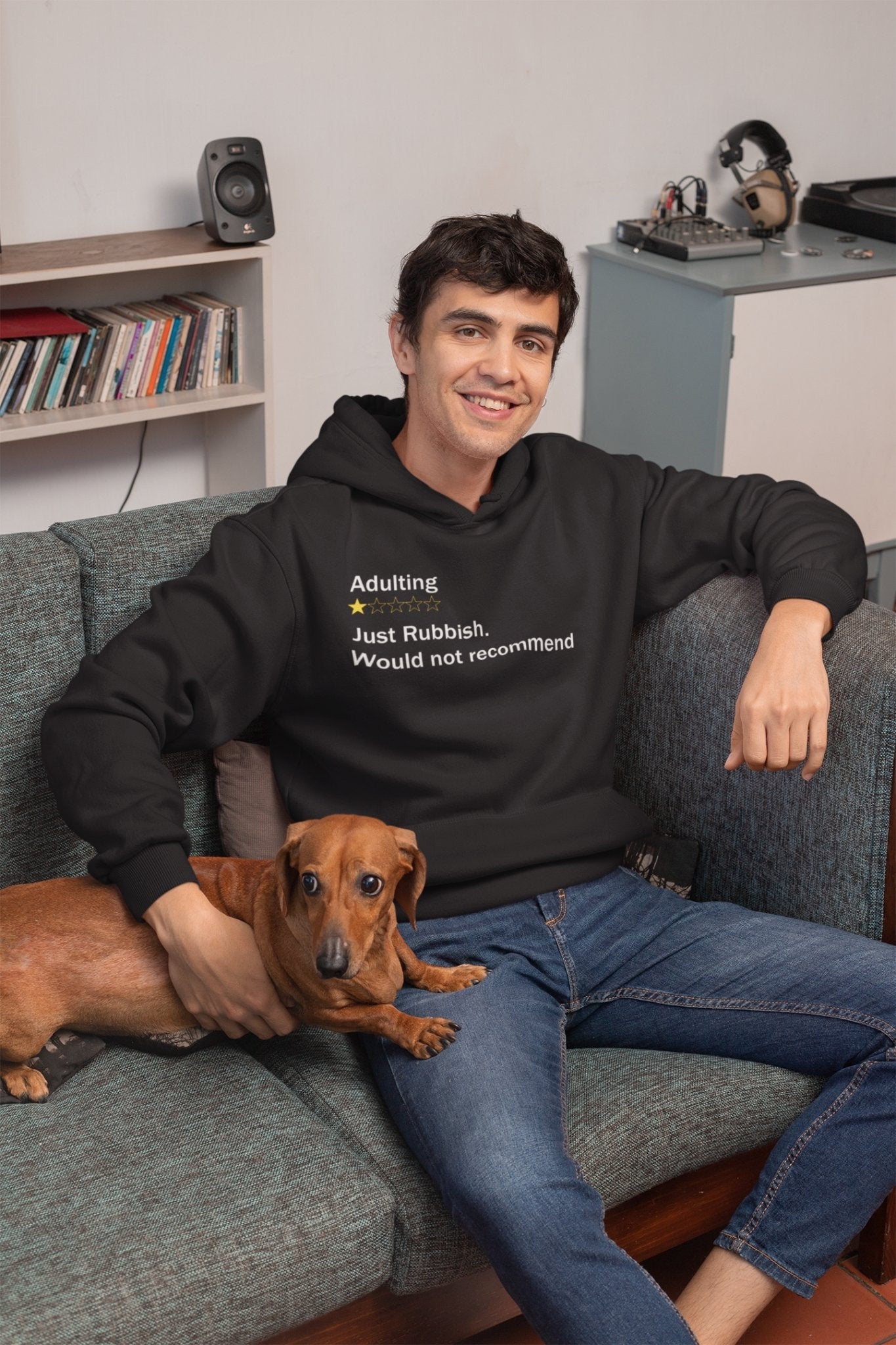 Adulting Rubbish Men Hoodies-FunkyTeesClub - Funky Tees Club