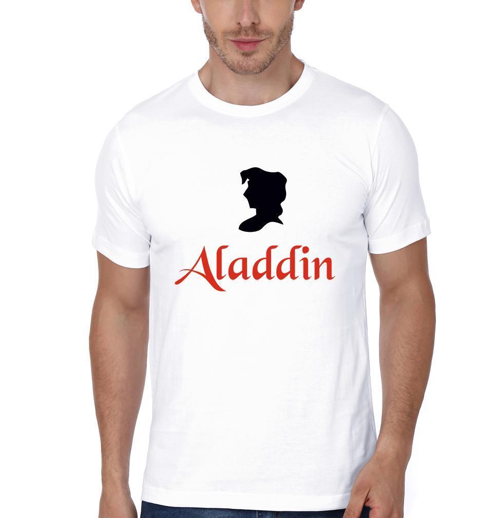 Aladdin And Jasmine Couple Half Sleeves T-Shirts -FunkyTees - Funky Tees Club