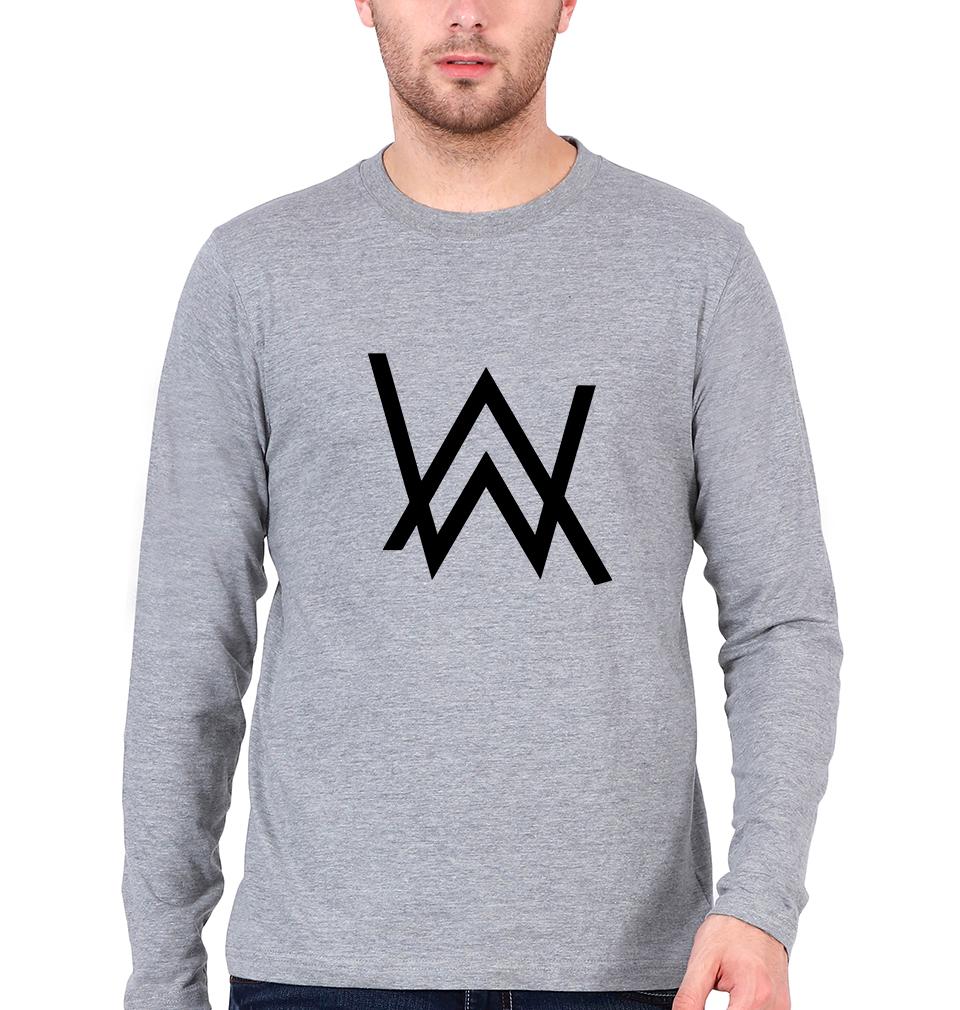 Alan Walker Full Sleeves T-Shirt For Men-FunkyTeesClub - FunkyTeesClub