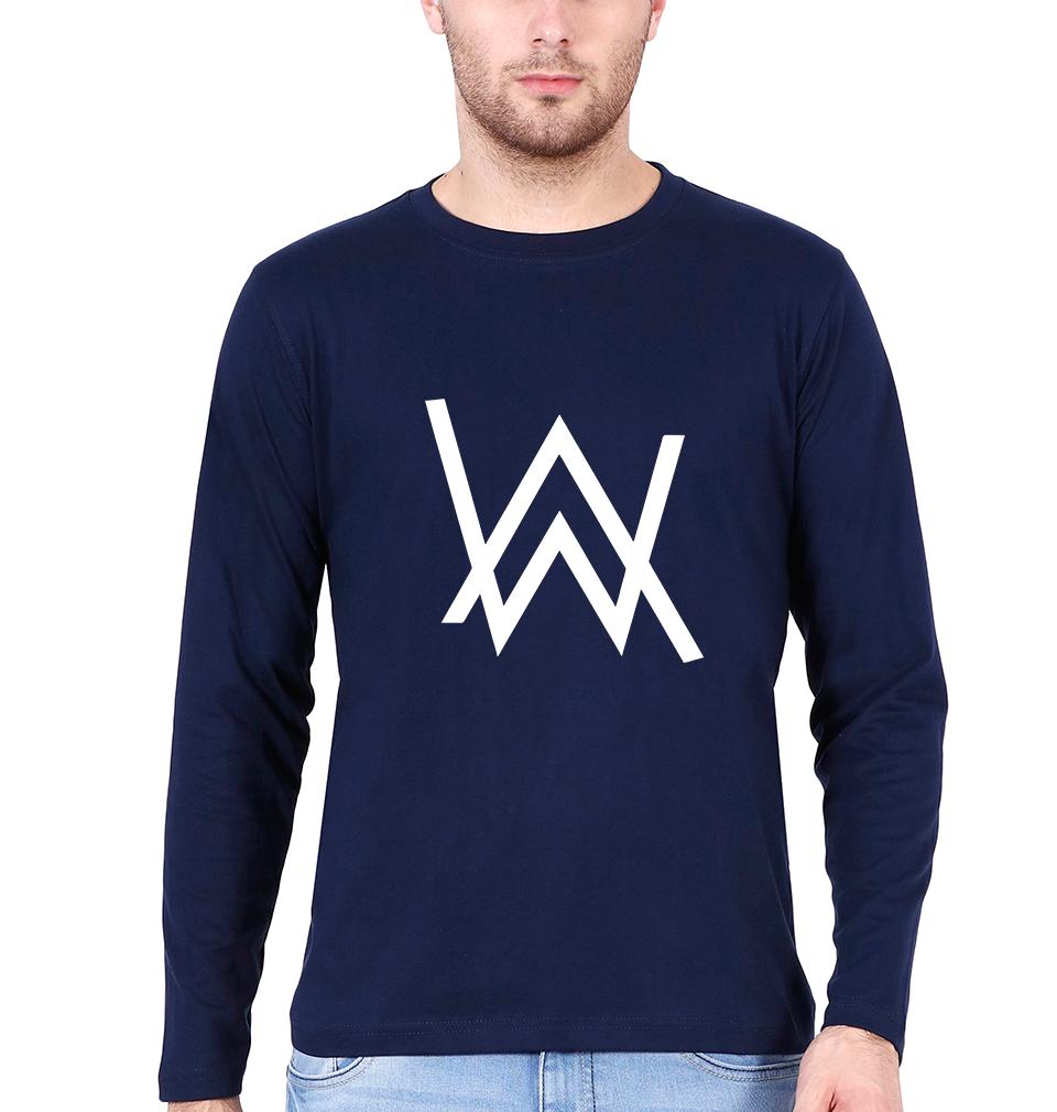 Alan Walker Full Sleeves T-Shirt For Men-FunkyTeesClub - FunkyTeesClub
