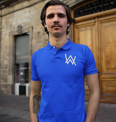 Alan Walker Half Sleeves Polo T-shirt For Men -FunkyTeesClub - FunkyTeesClub