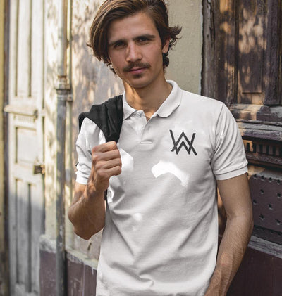 Alan Walker Half Sleeves Polo T-shirt For Men -FunkyTeesClub - FunkyTeesClub