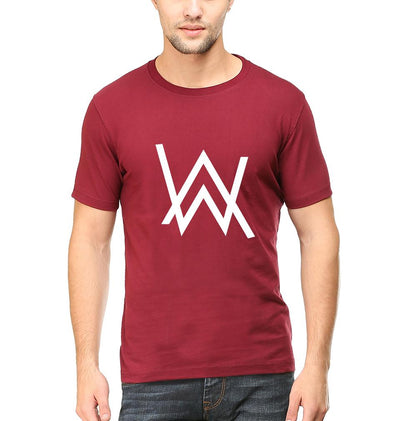 Alan Walker Half Sleeves T-Shirt For Men-FunkyTeesClub - FunkyTeesClub