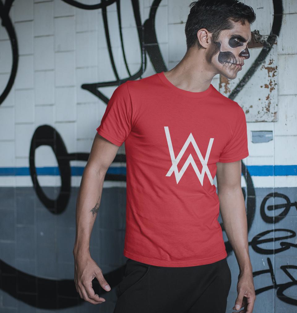 Alan Walker Half Sleeves T-Shirt For Men-FunkyTeesClub - FunkyTeesClub