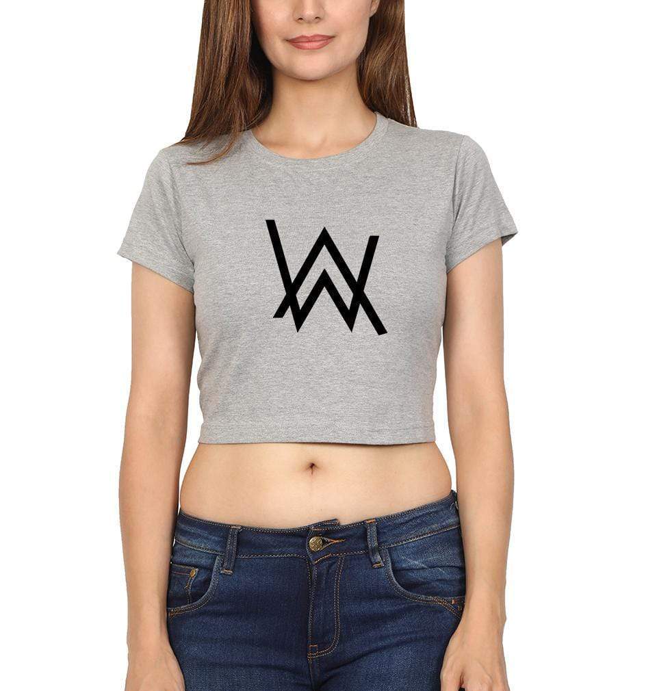 Alan Walker Womens Crop Top-FunkyTeesClub - FunkyTeesClub