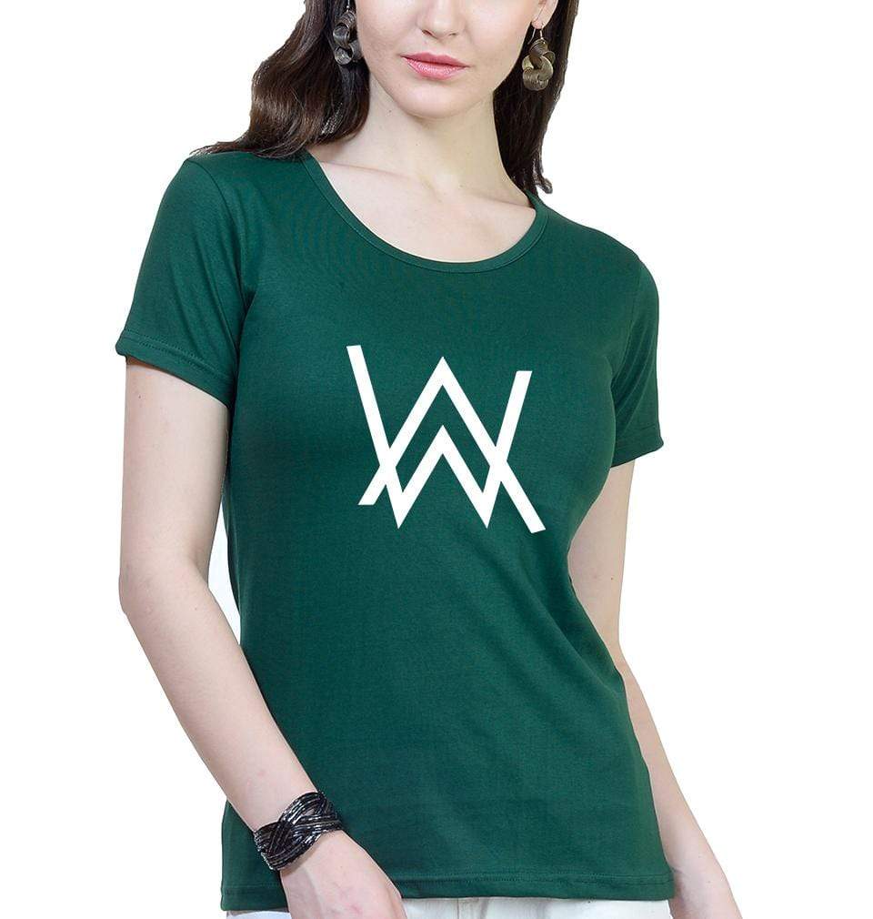 Alan Walker Womens Half Sleeves T-Shirts-FunkyTeesClub - FunkyTeesClub