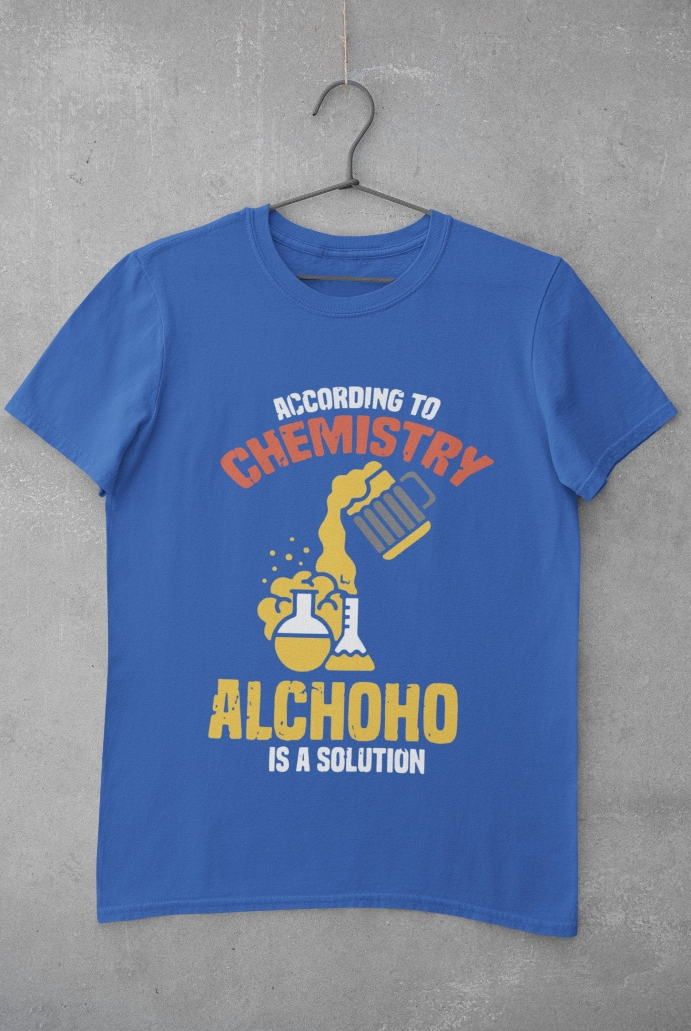 Alcohol Is A Solution Women Half Sleeves T-shirt- FunkyTeesClub - Funky Tees Club