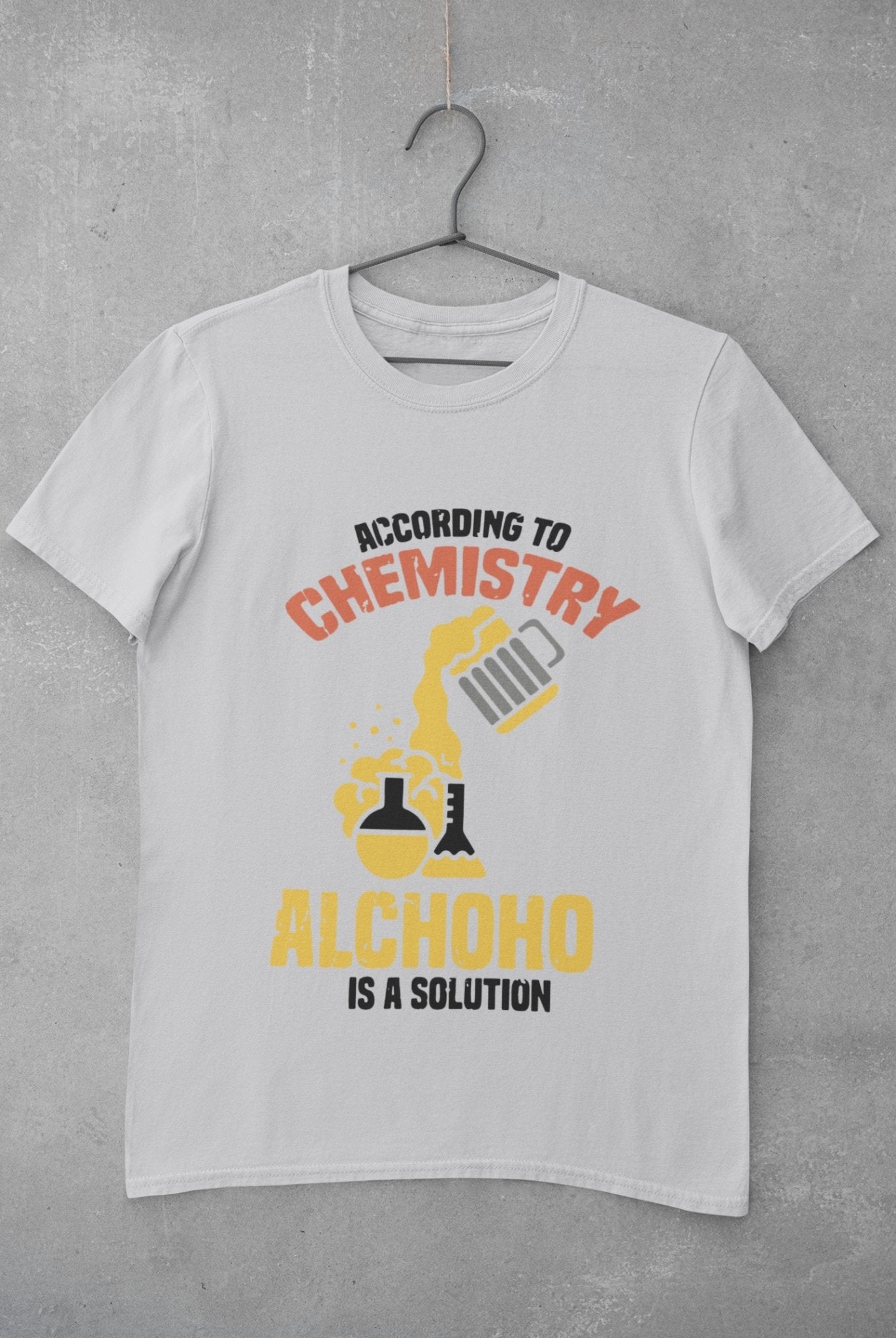 Alcohol Is A Solution Women Half Sleeves T-shirt- FunkyTeesClub - Funky Tees Club