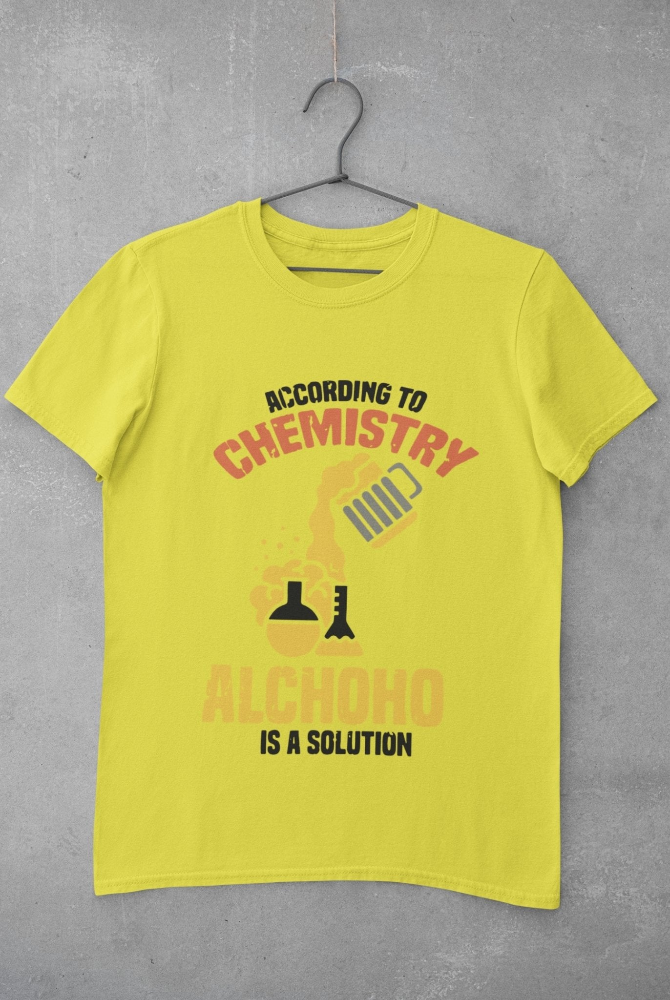 Alcohol Is A Solution Women Half Sleeves T-shirt- FunkyTeesClub - Funky Tees Club