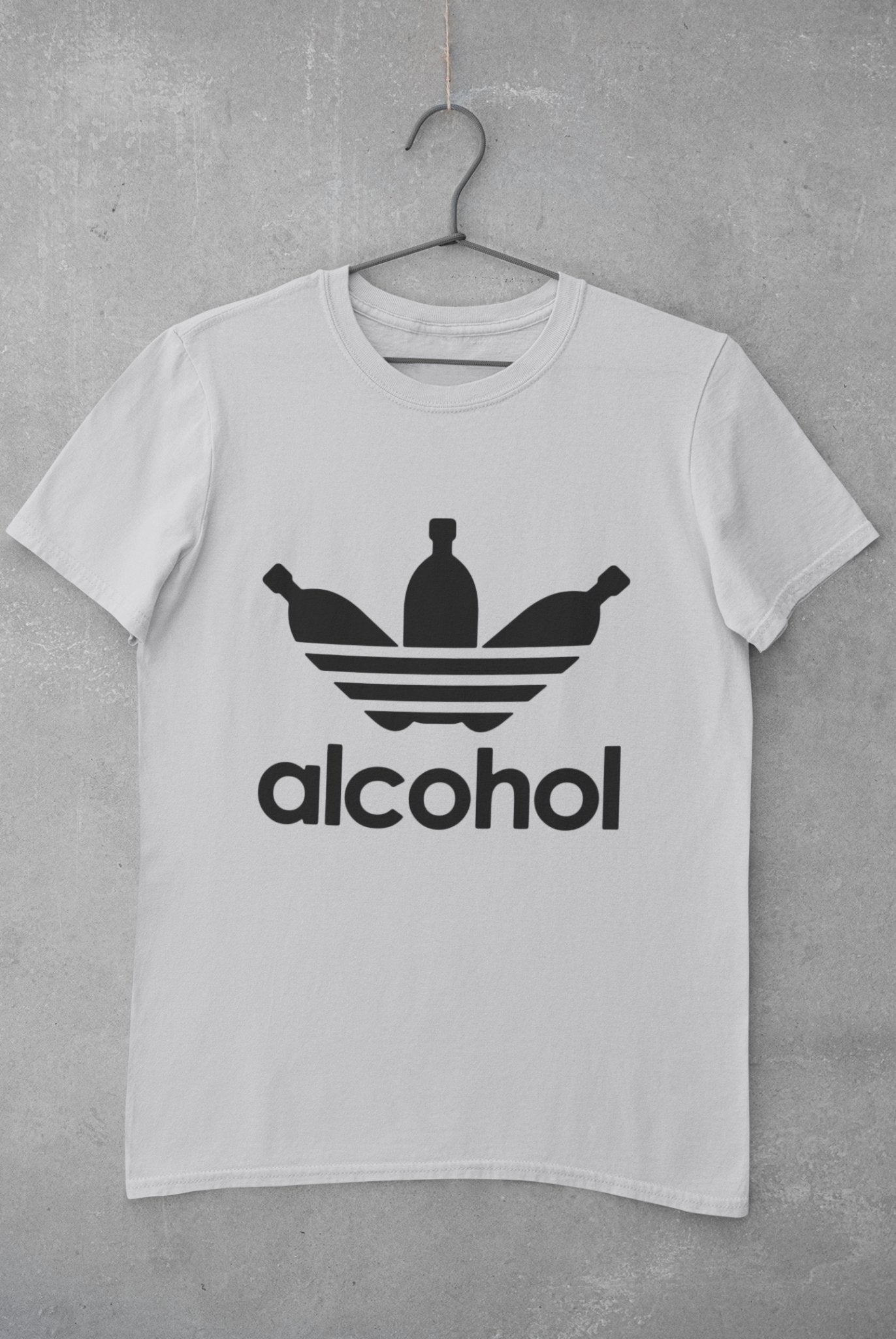 Alcohol Mens Half Sleeves T-shirt- FunkyTeesClub - Funky Tees Club