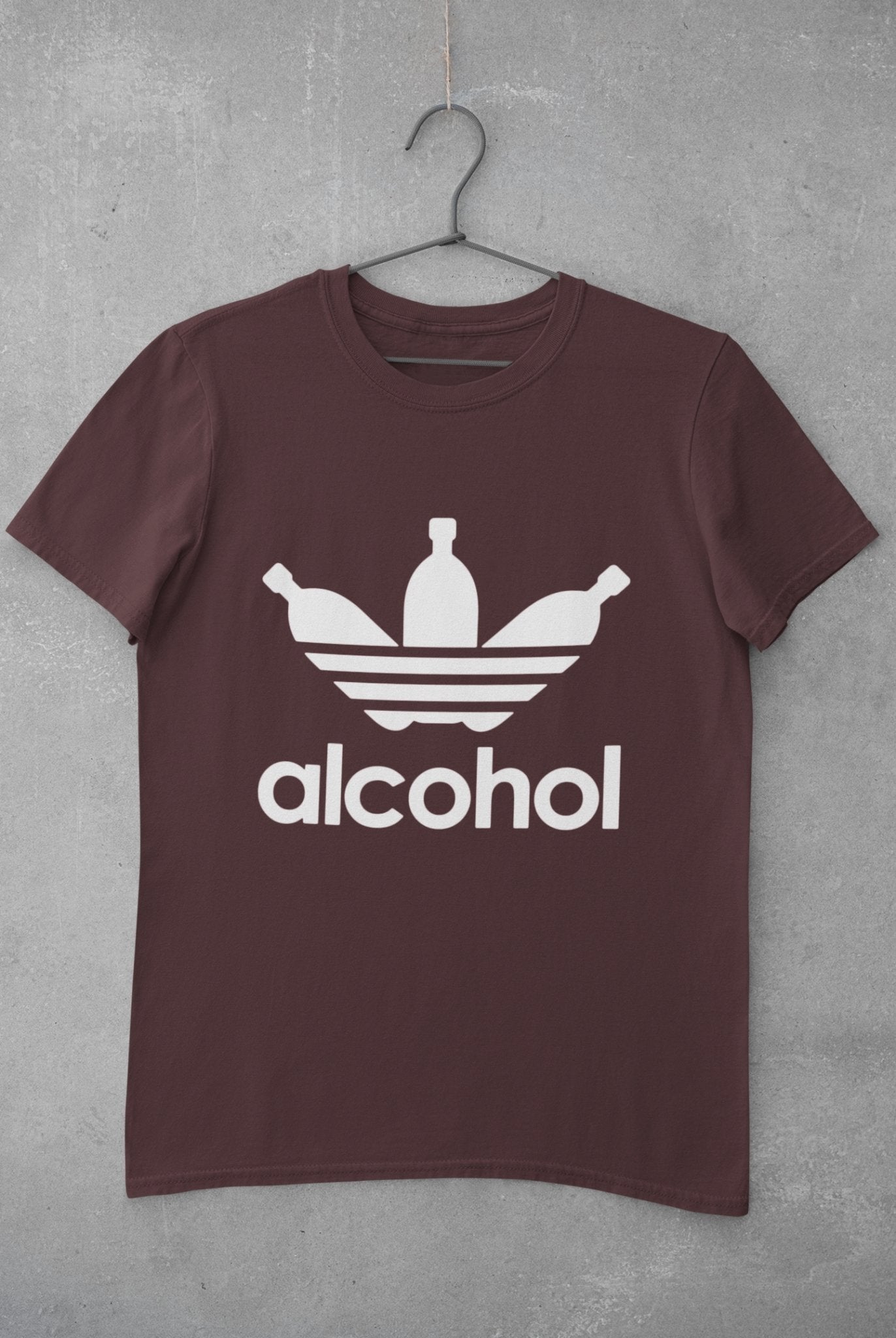 Alcohol Mens Half Sleeves T-shirt- FunkyTeesClub - Funky Tees Club