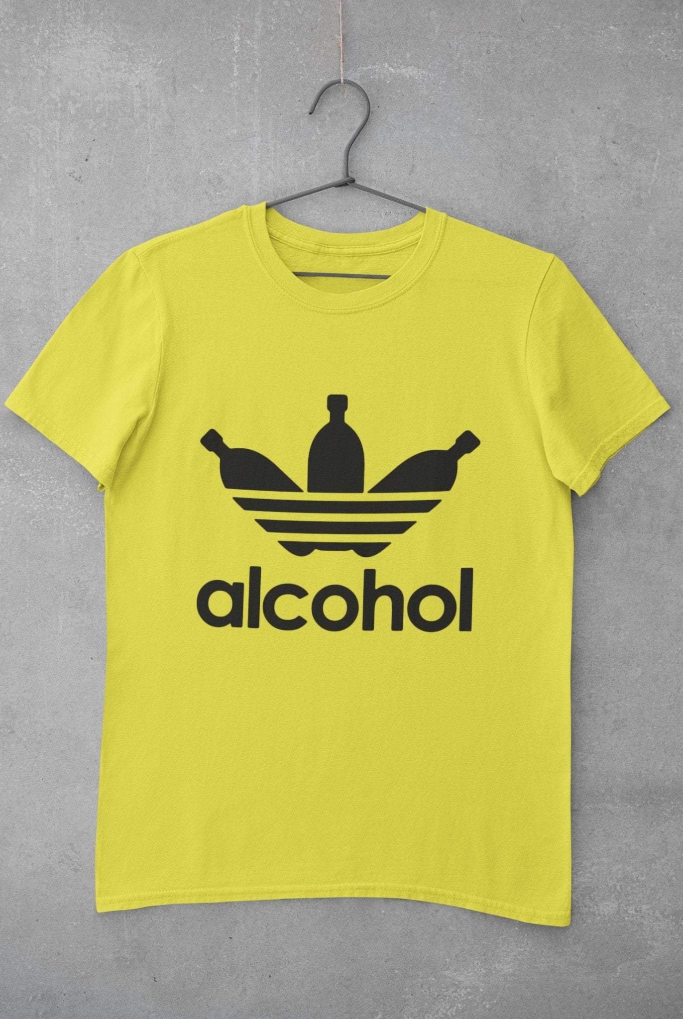 Alcohol Women Half Sleeves T-shirt- FunkyTeesClub - Funky Tees Club