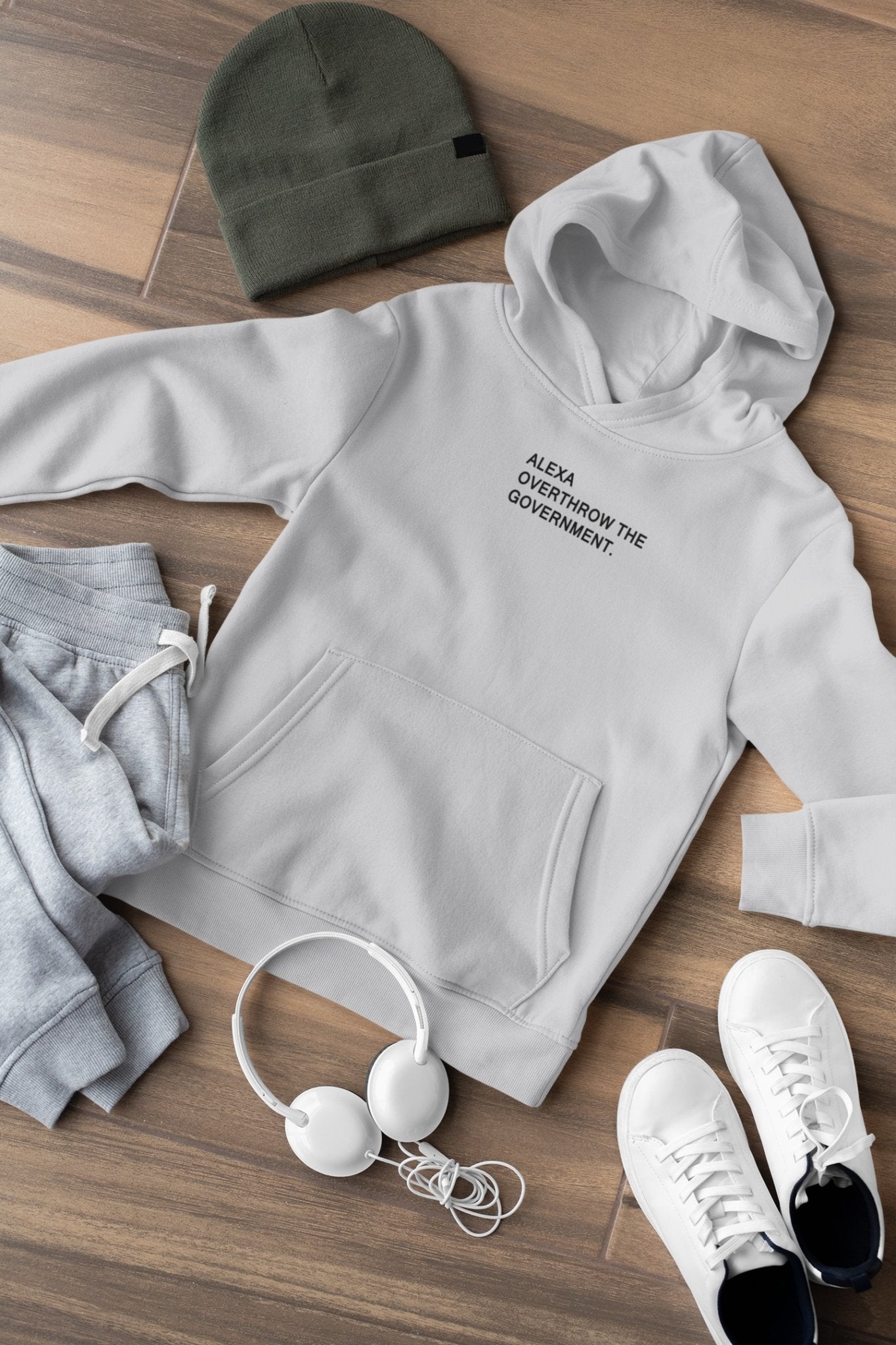 Alexa Overthrow The Government Men Hoodies-FunkyTeesClub - Funky Tees Club