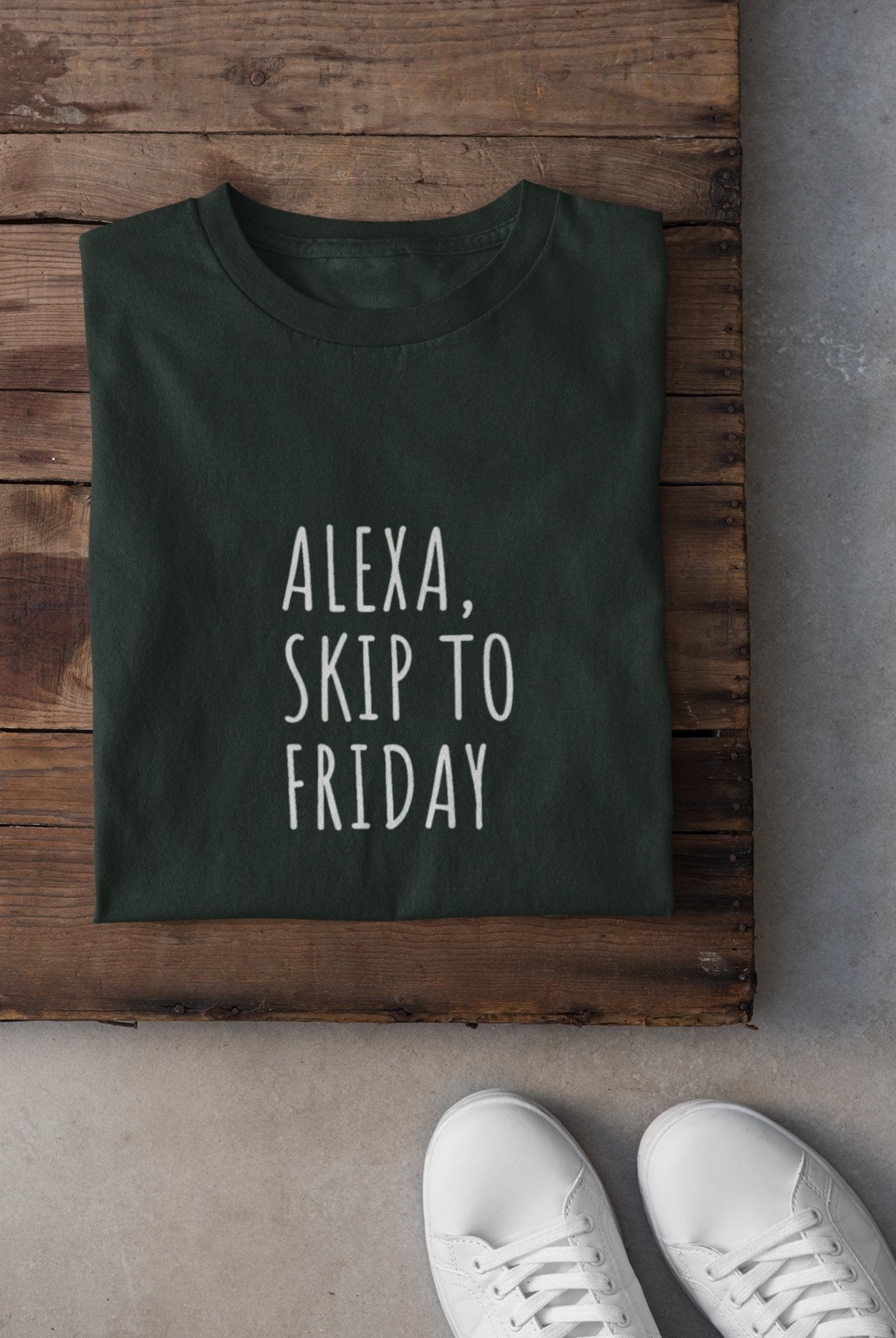 Alexa Skip to Friday Mens Half Sleeves T-shirt- FunkyTeesClub - Funky Tees Club