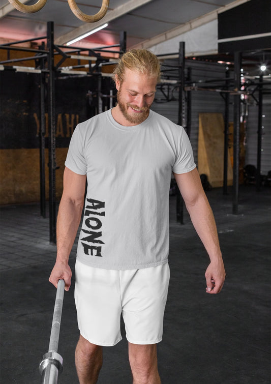 Alone Mens Half Sleeves T-shirt- FunkyTeesClub - Funky Tees Club