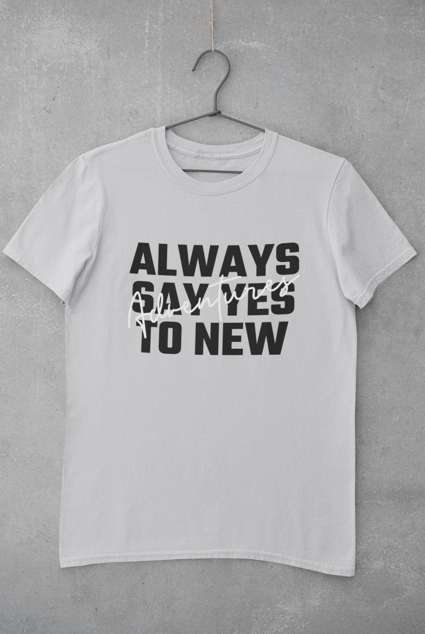Always Say Yes Mens Half Sleeves T-shirt- FunkyTeesClub - Funky Tees Club