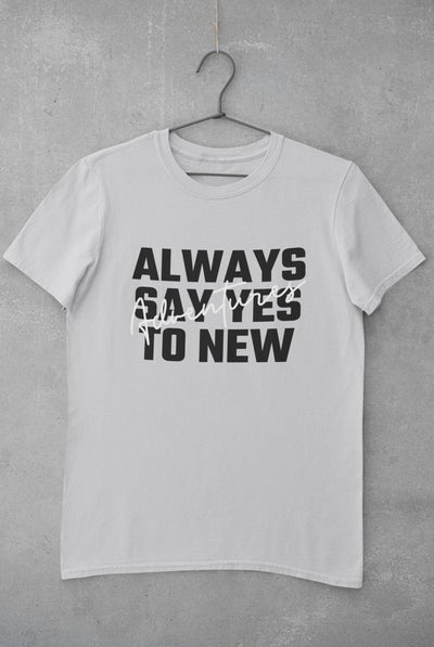 Always Say Yes Mens Half Sleeves T-shirt- FunkyTeesClub - Funky Tees Club