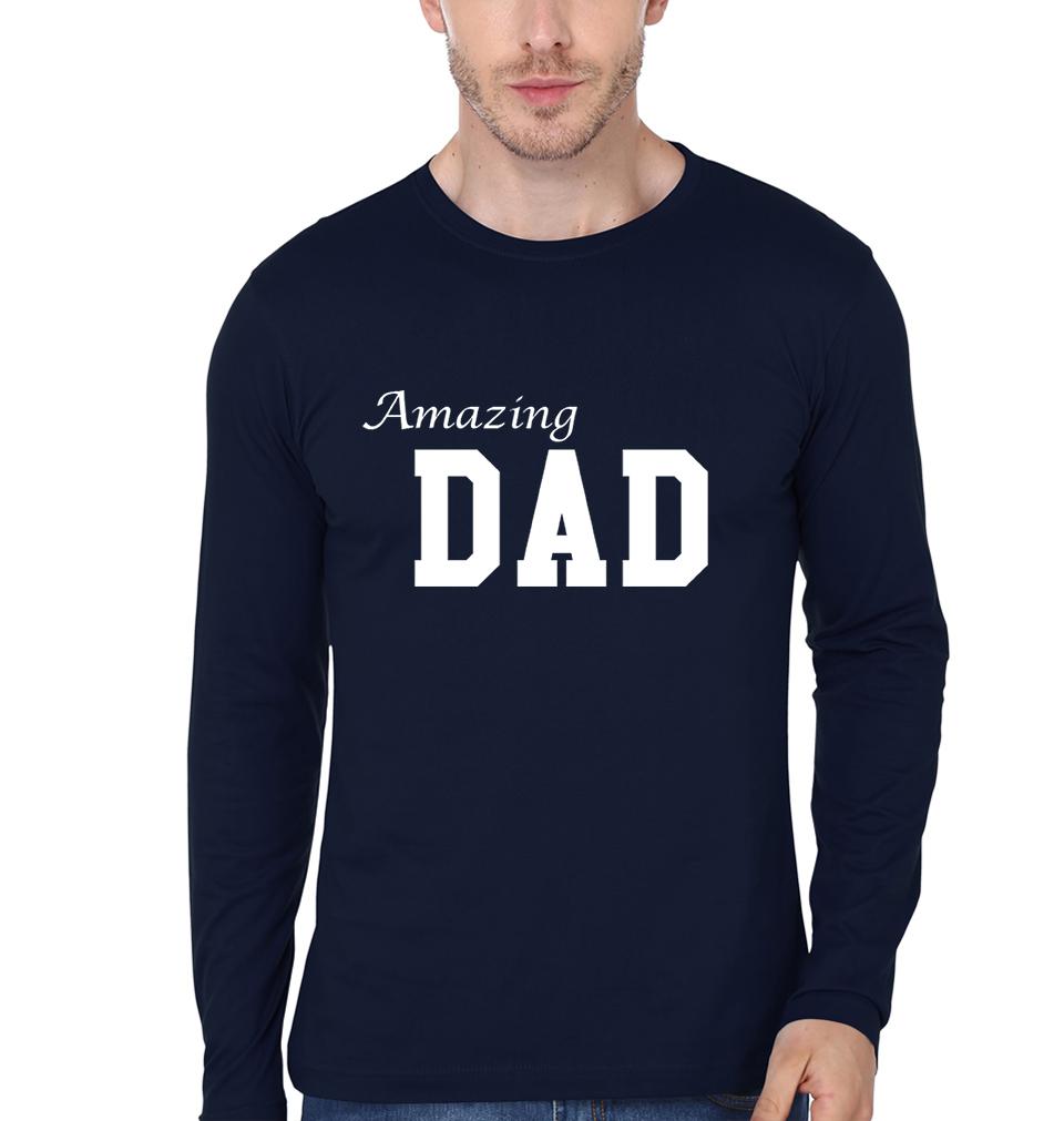 Amazing Dad Amazing Girl Father and Daughter Matching Full Sleeves T-Shirt- FunkyTeesClub - Funky Tees Club