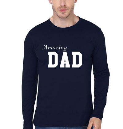 Amazing Dad Amazing Girl Father and Daughter Matching Full Sleeves T-Shirt- FunkyTeesClub - Funky Tees Club