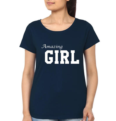 Amazing Dad Amazing Girl Father and Daughter Matching T-Shirt- FunkyTeesClub - Funky Tees Club