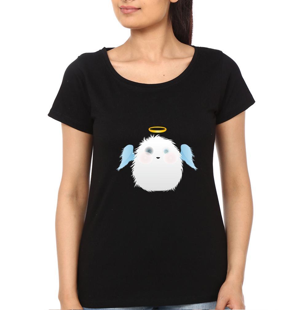 Angel Devil BFF Half Sleeves T-Shirts-FunkyTees - Funky Tees Club