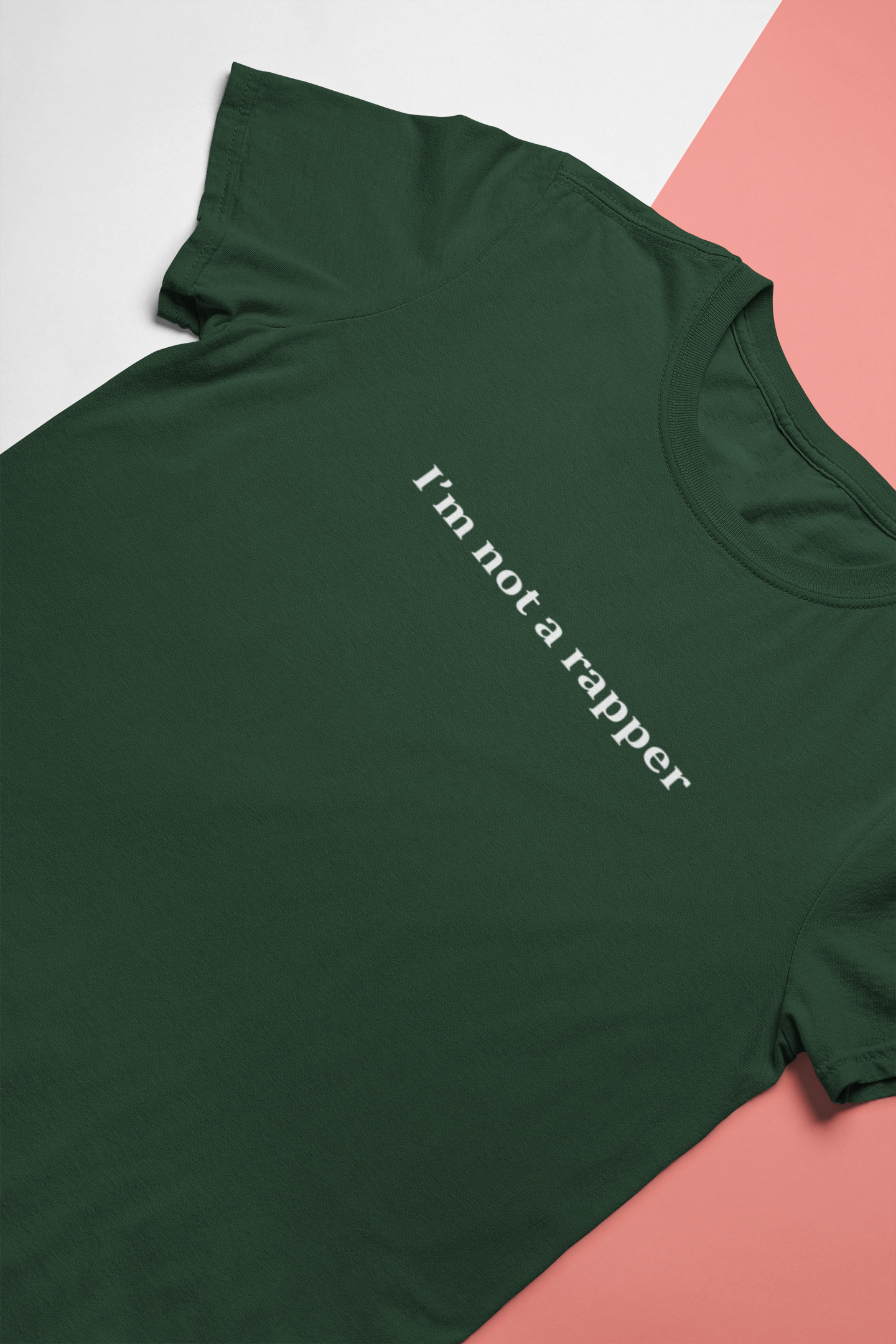 I Am Not A Rapper Mens Half Sleeves T-shirt- FunkyTeesClub