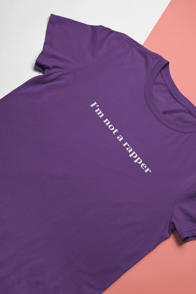 I Am Not A Rapper Women Half Sleeves T-shirt- FunkyTeesClub