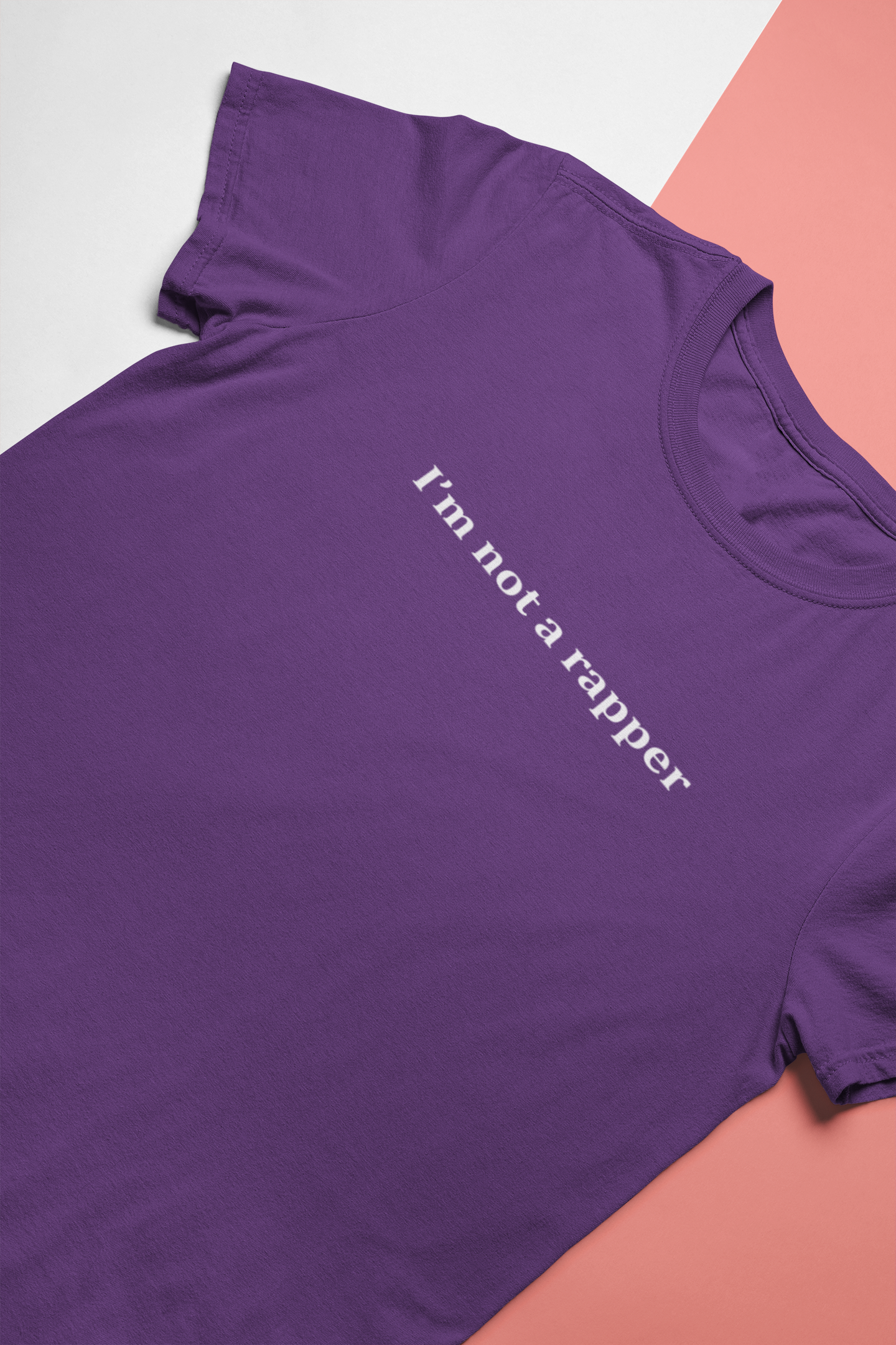 I Am Not A Rapper Mens Half Sleeves T-shirt- FunkyTeesClub