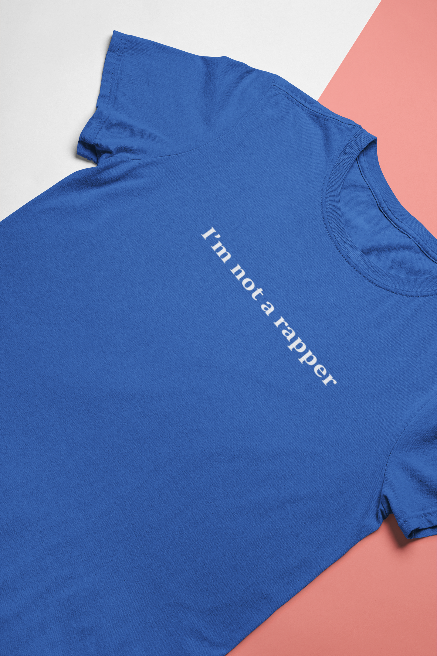I Am Not A Rapper Mens Half Sleeves T-shirt- FunkyTeesClub