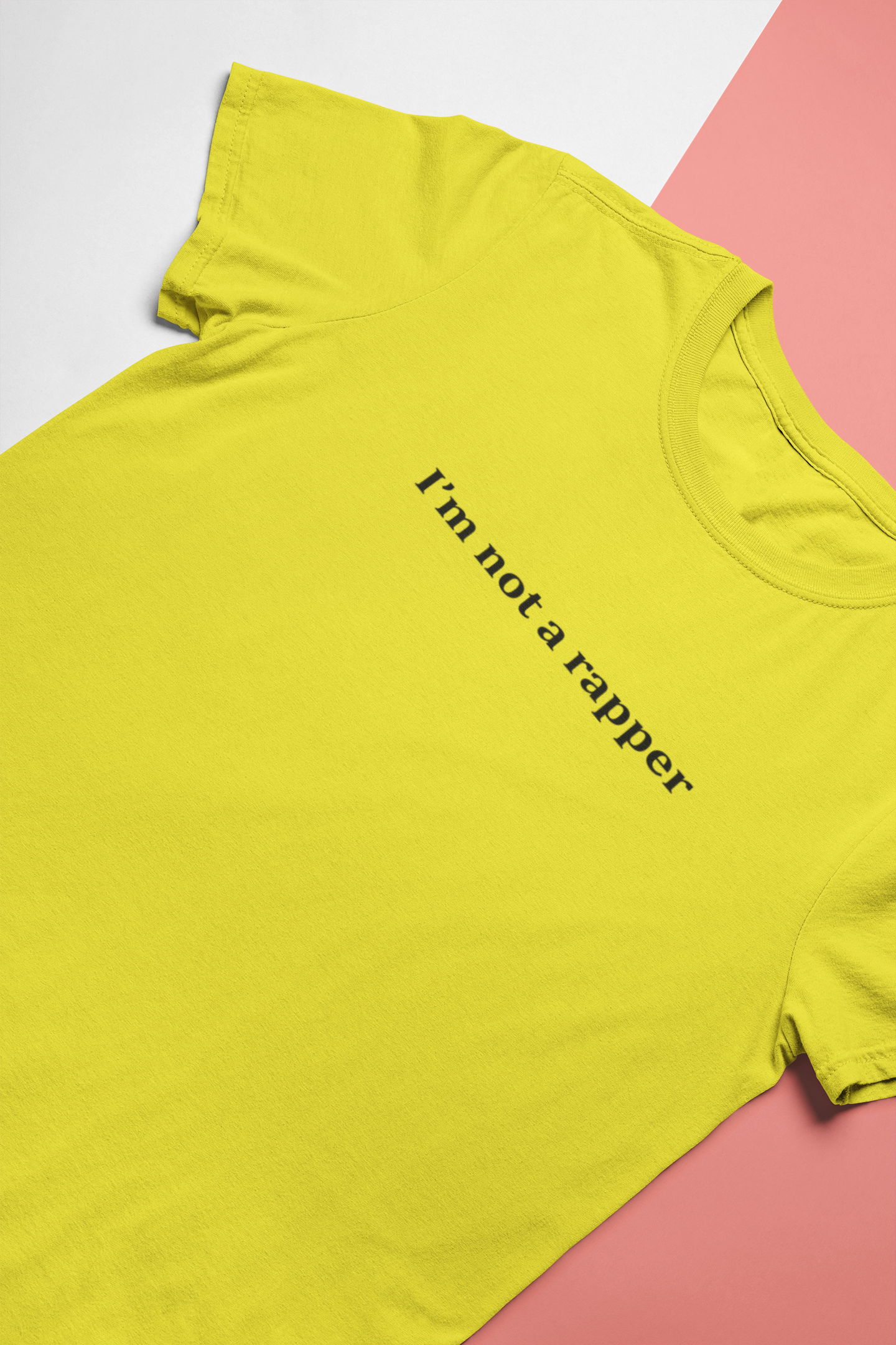 I Am Not A Rapper Mens Half Sleeves T-shirt- FunkyTeesClub