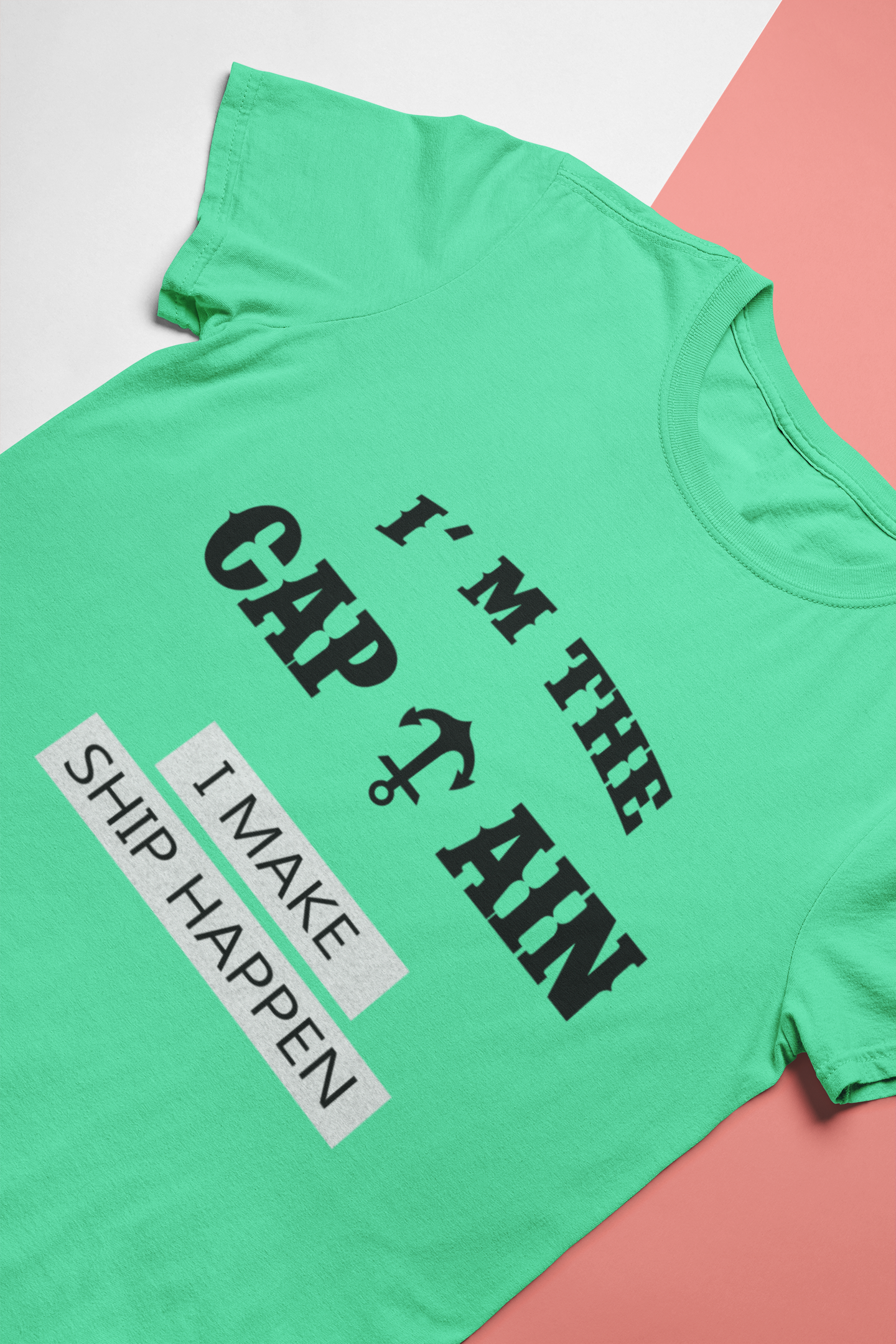 I Am The Captain Merchant Navy Mens Half Sleeves T-shirt- FunkyTeesClub