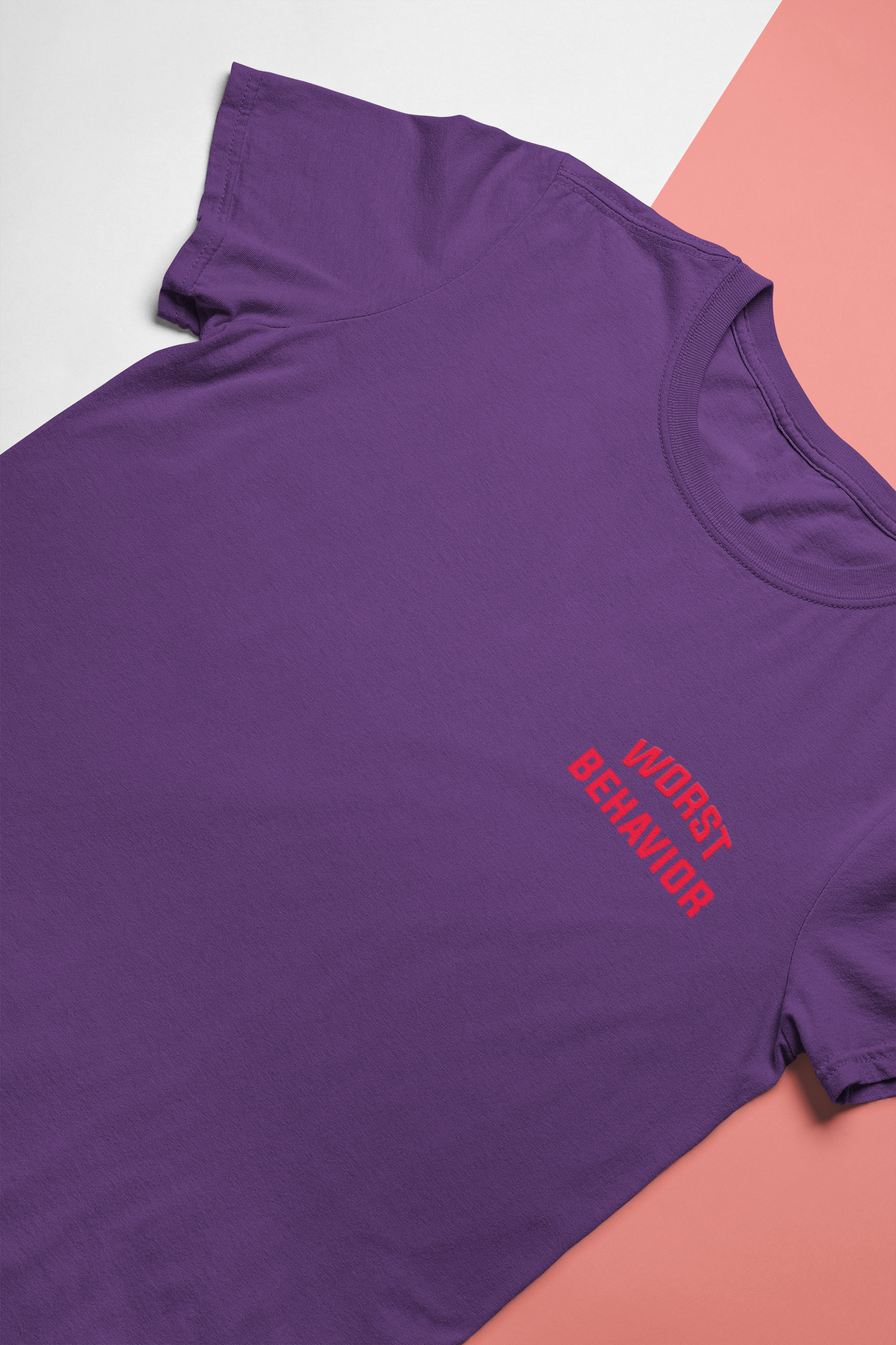 Worst Behavior Mens Half Sleeves T-shirt- FunkyTeesClub