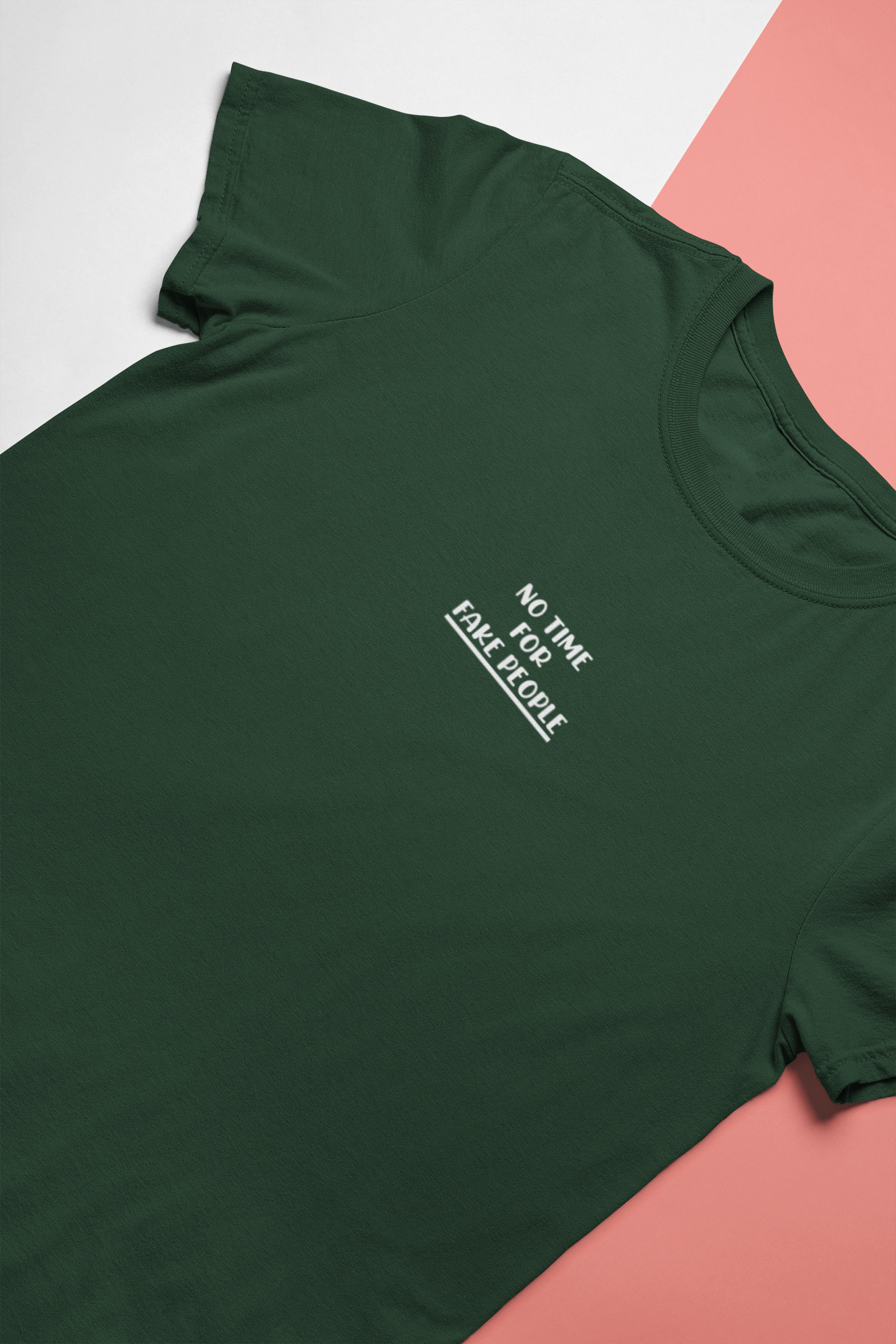 No Time For Fake People Women Half Sleeves T-shirt- FunkyTeesClub
