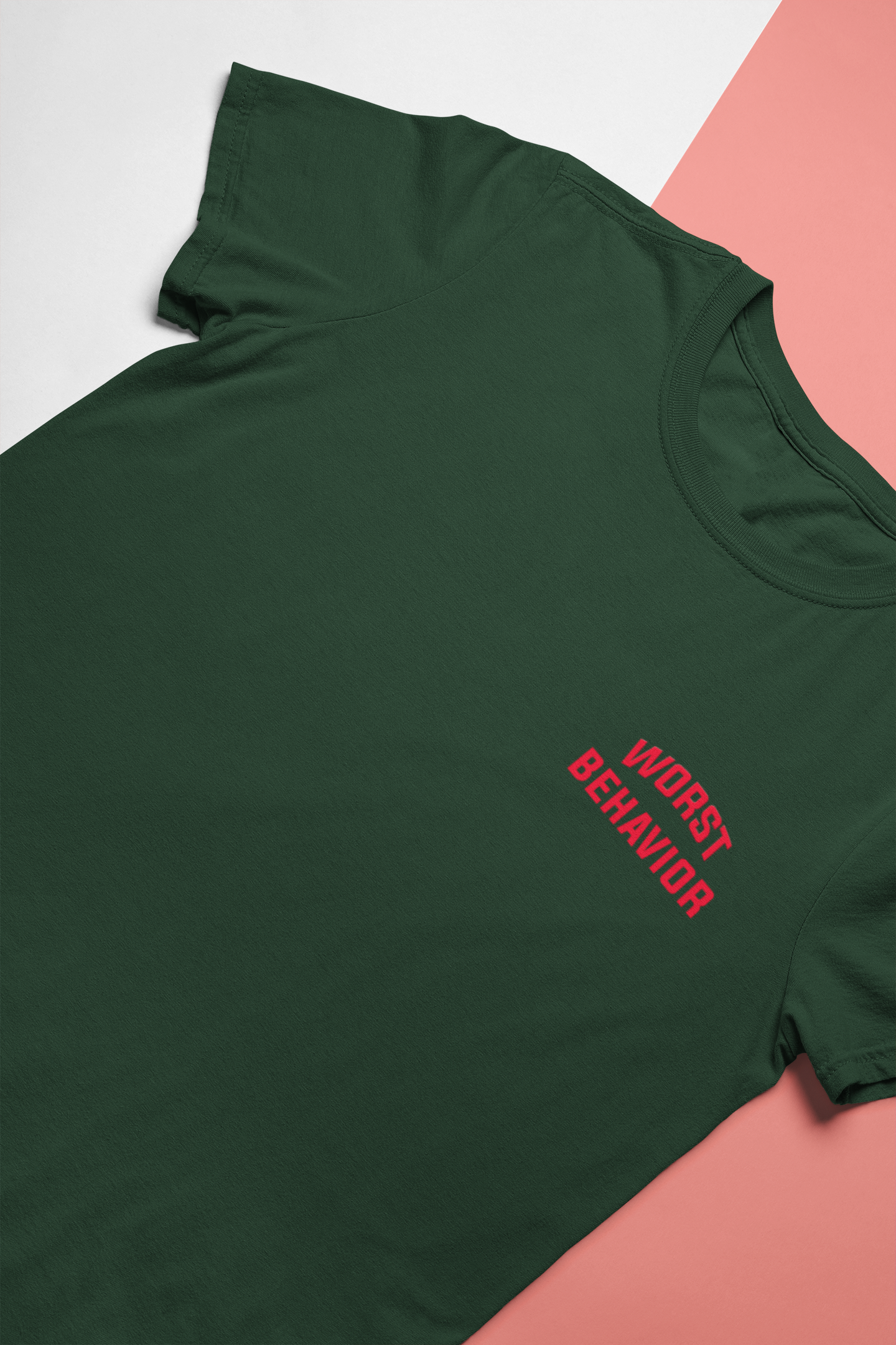 Worst Behavior Mens Half Sleeves T-shirt- FunkyTeesClub