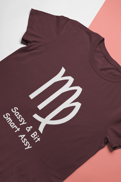 Virgo Zodiac Sign Mens Half Sleeves T-shirt- FunkyTeesClub