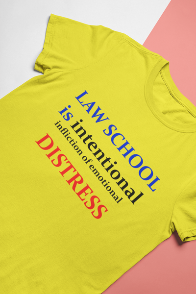 Law School Is International Distress Lawyer Women Half Sleeves T-shirt- FunkyTeesClub