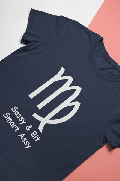Virgo Zodiac Sign Mens Half Sleeves T-shirt- FunkyTeesClub