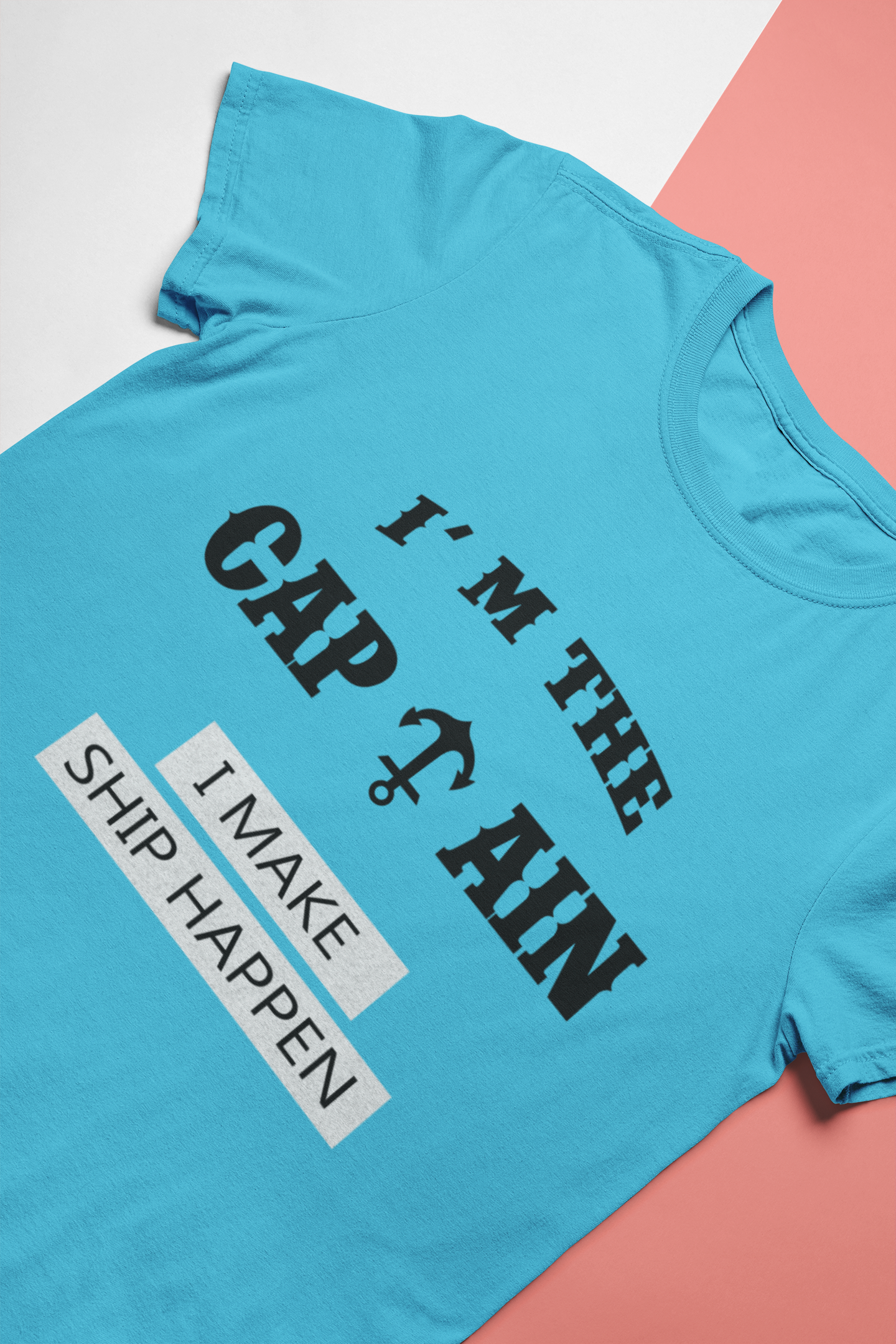 I Am The Captain Merchant Navy Mens Half Sleeves T-shirt- FunkyTeesClub