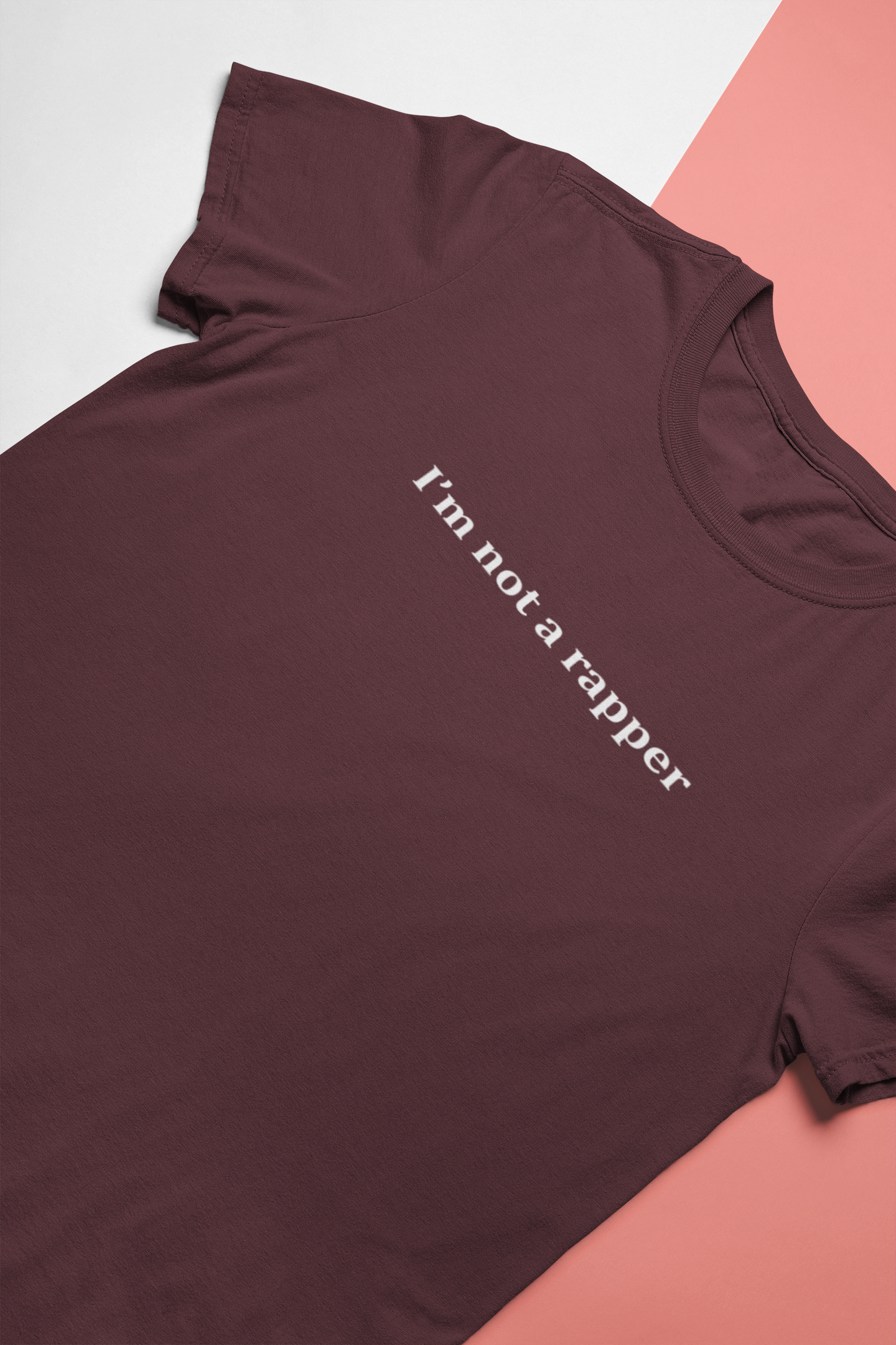 I Am Not A Rapper Mens Half Sleeves T-shirt- FunkyTeesClub