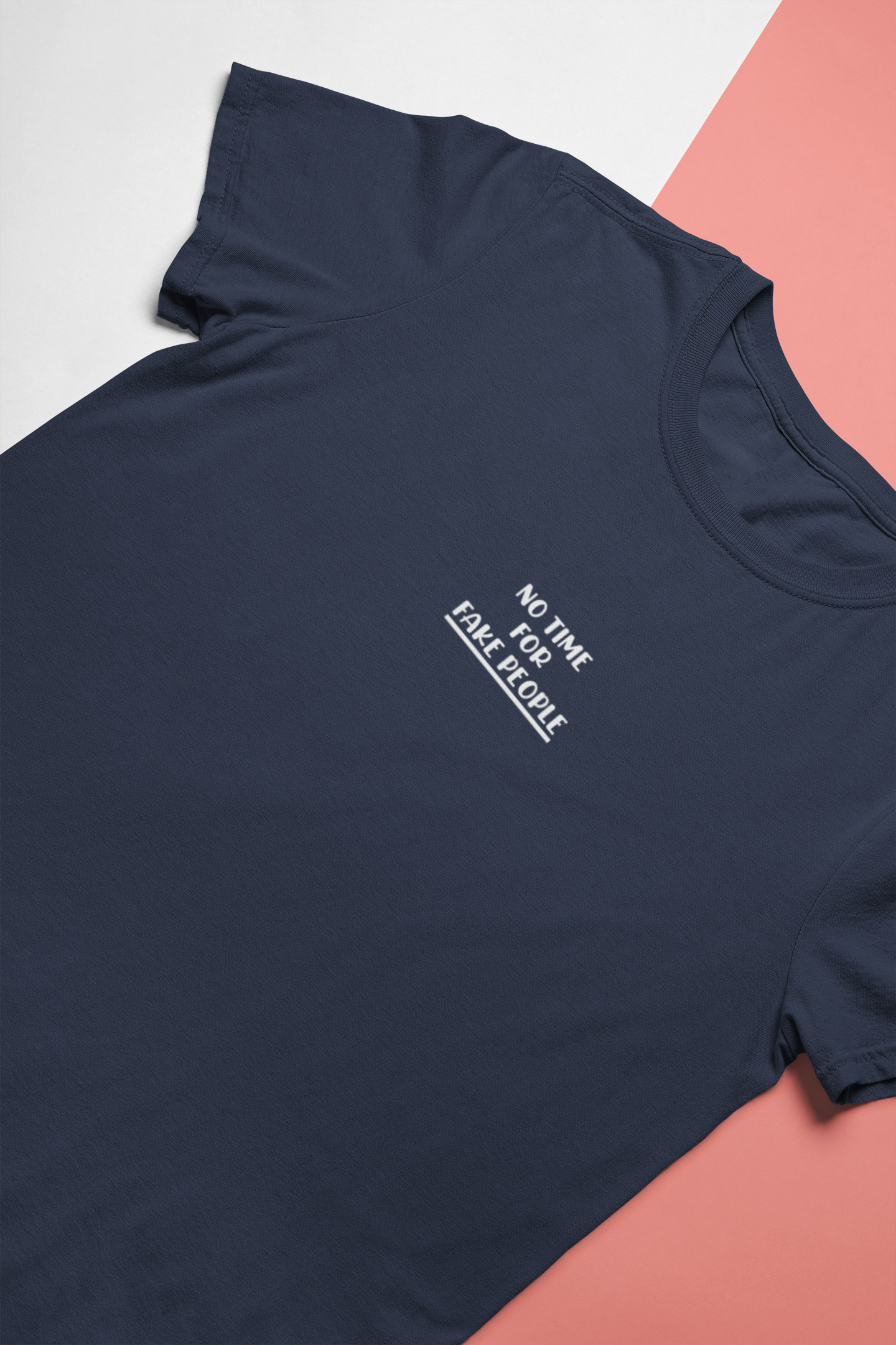 No Time For Fake People Women Half Sleeves T-shirt- FunkyTeesClub