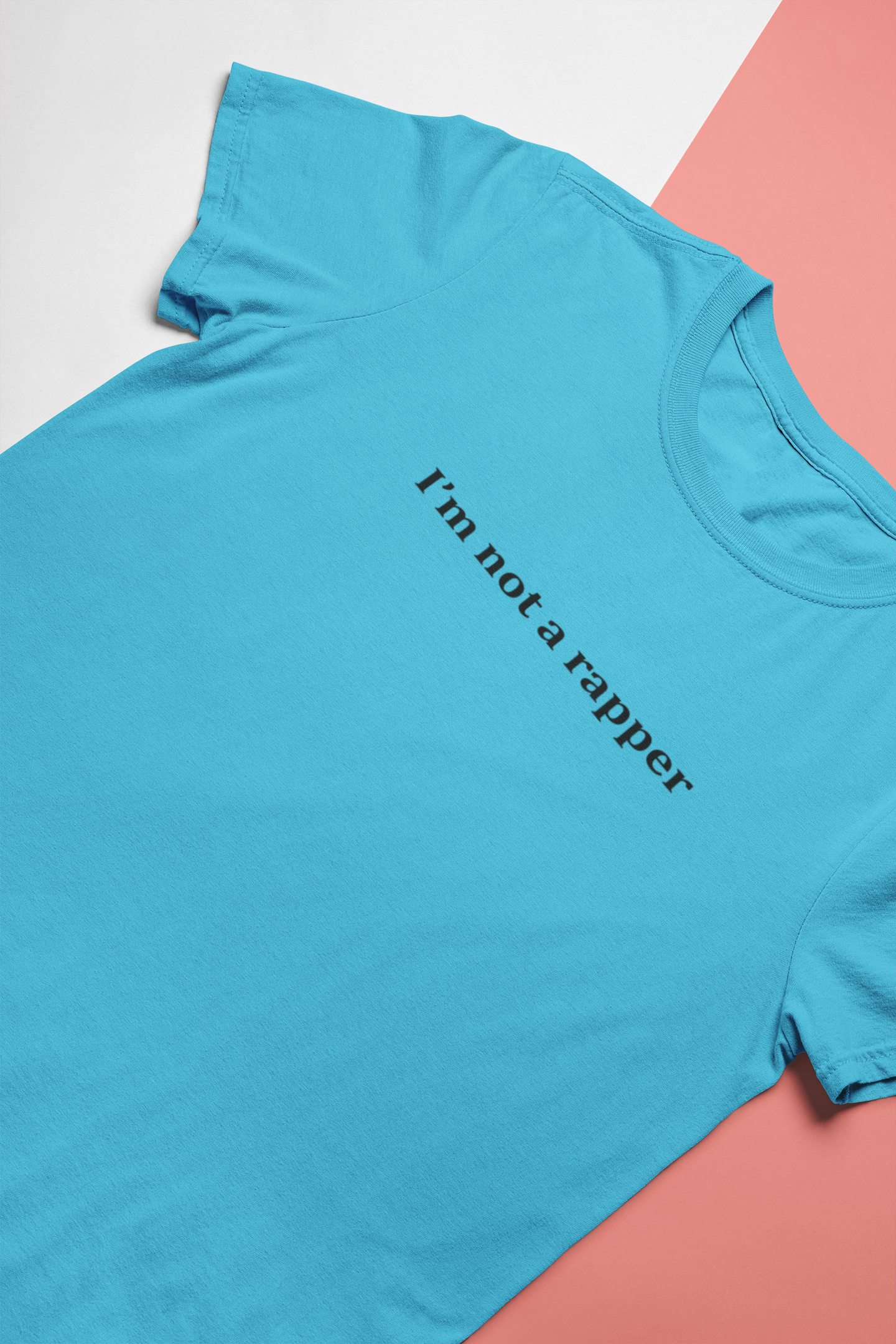 I Am Not A Rapper Mens Half Sleeves T-shirt- FunkyTeesClub