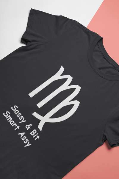 Virgo Zodiac Sign Mens Half Sleeves T-shirt- FunkyTeesClub