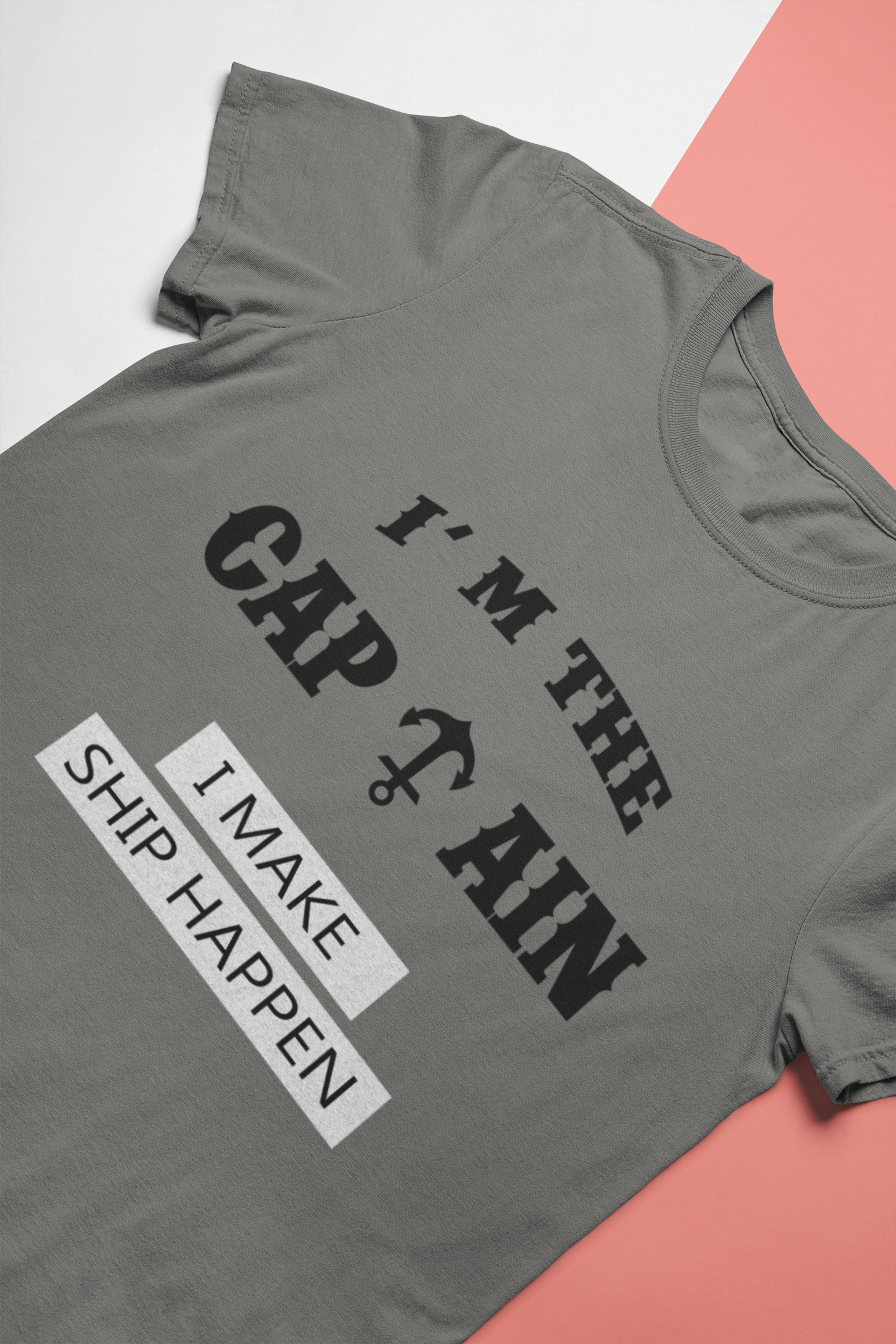 I Am The Captain Merchant Navy Mens Half Sleeves T-shirt- FunkyTeesClub