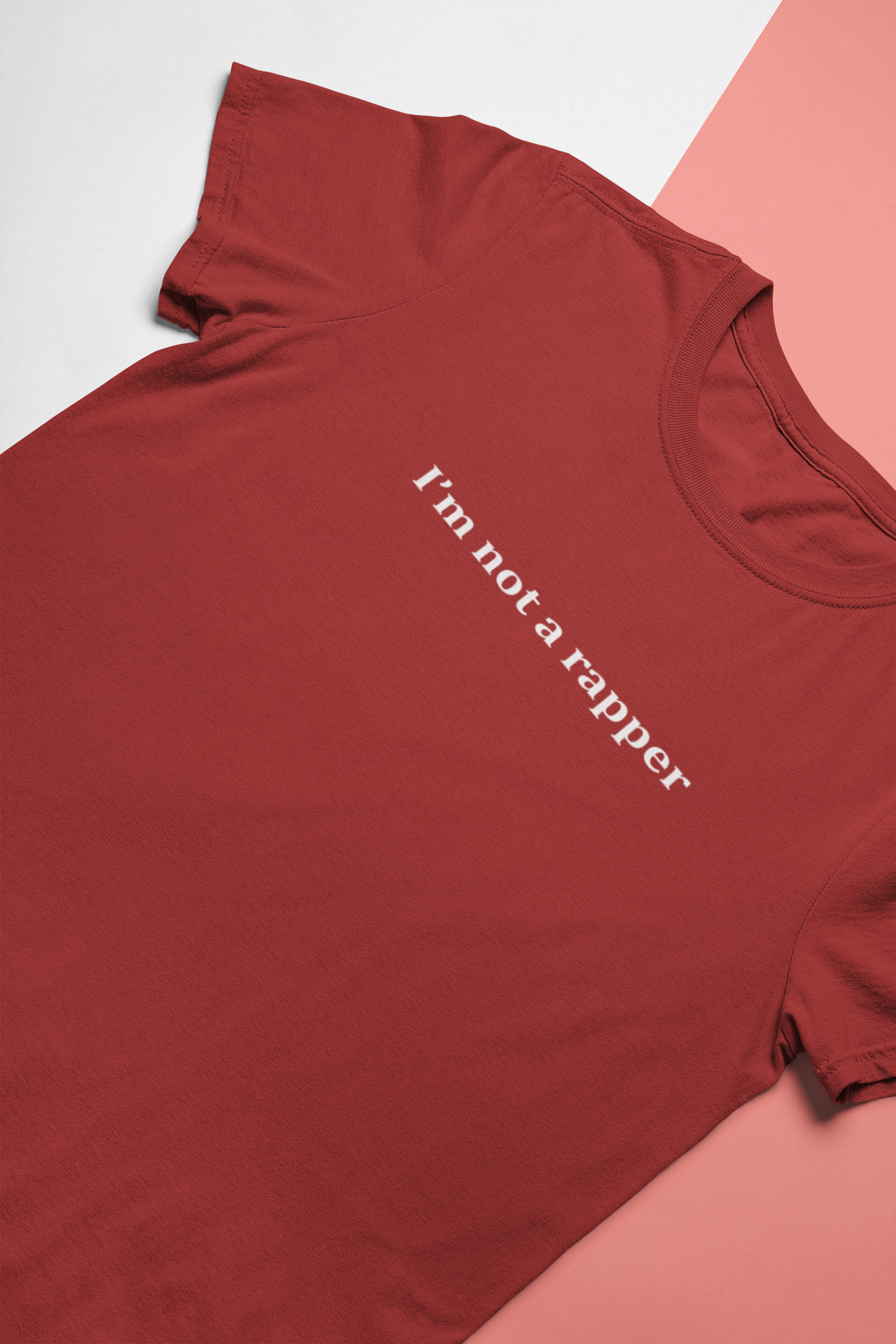 I Am Not A Rapper Mens Half Sleeves T-shirt- FunkyTeesClub