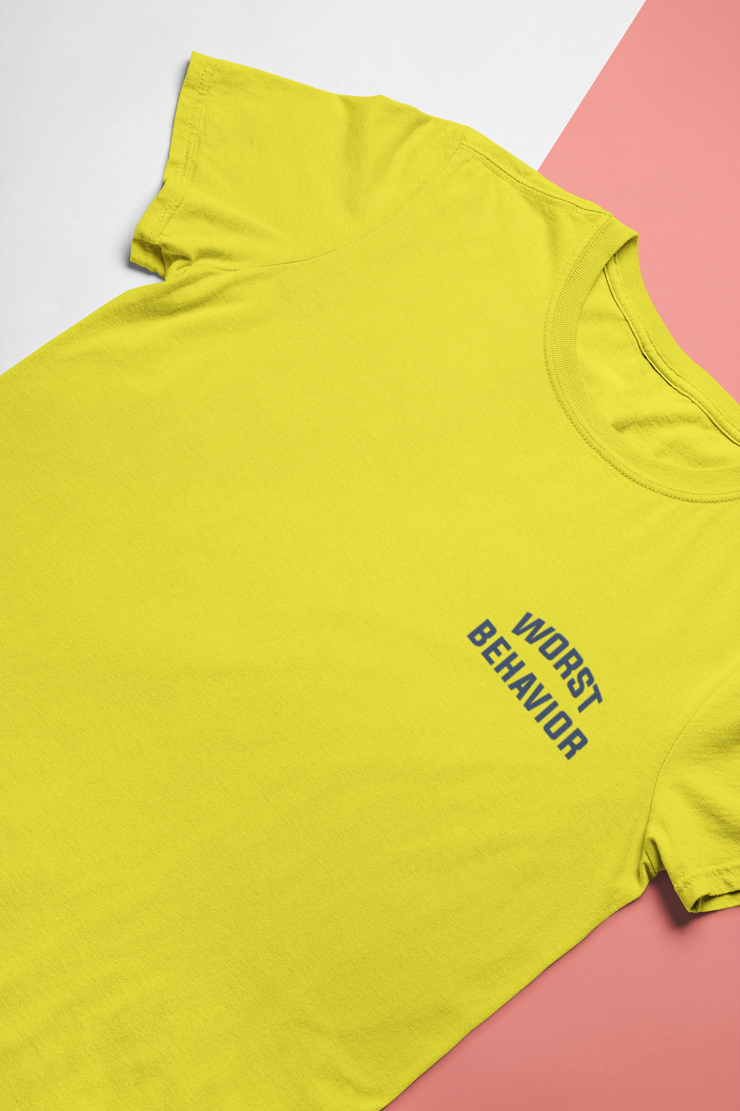Worst Behavior Mens Half Sleeves T-shirt- FunkyTeesClub