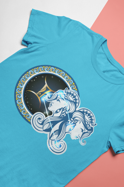 Gemini Zodiac Sign Women Half Sleeves T-shirt- FunkyTeesClub