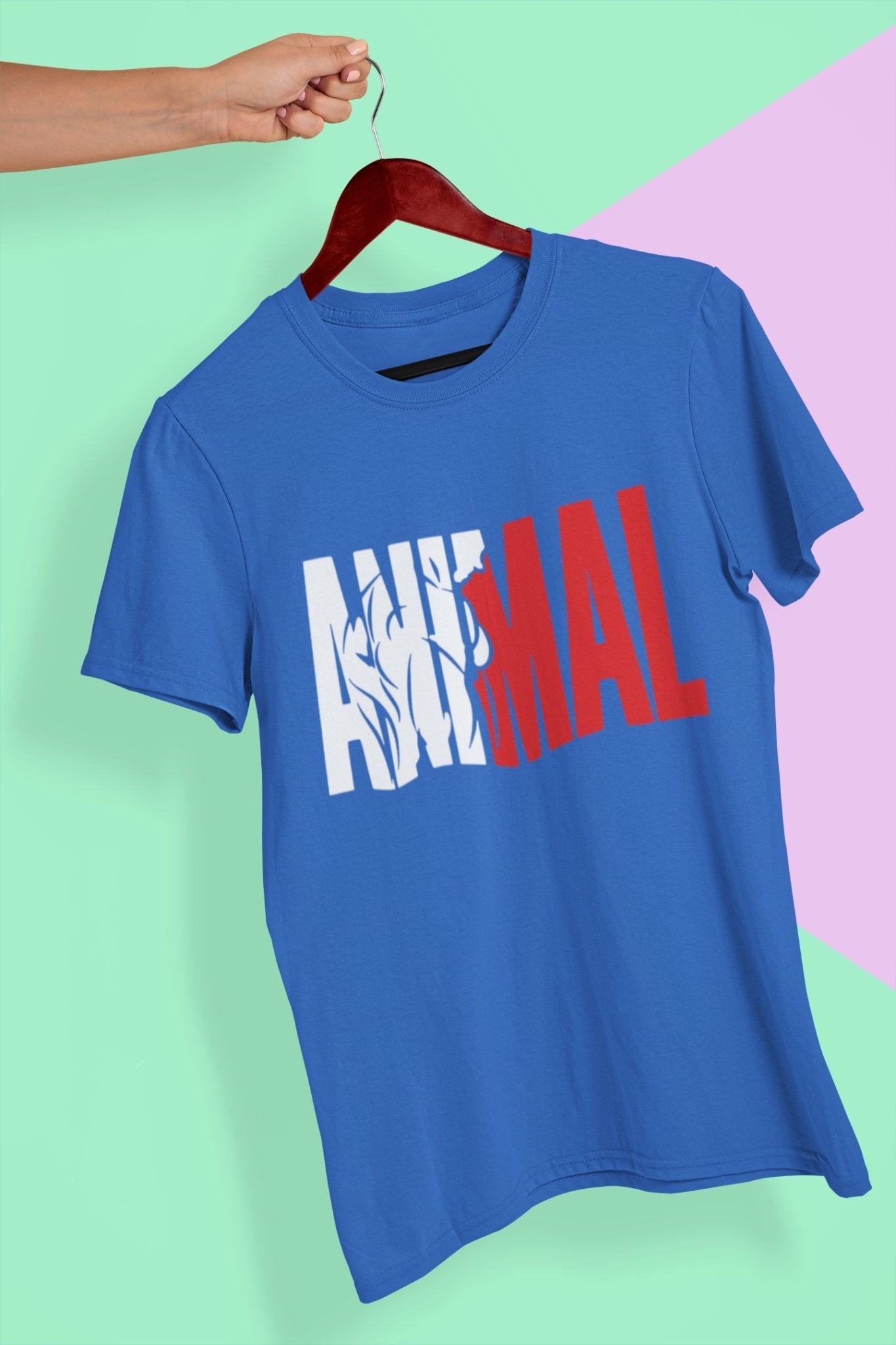 Animal Mens Half Sleeves T-shirt- FunkyTeesClub - Funky Tees Club