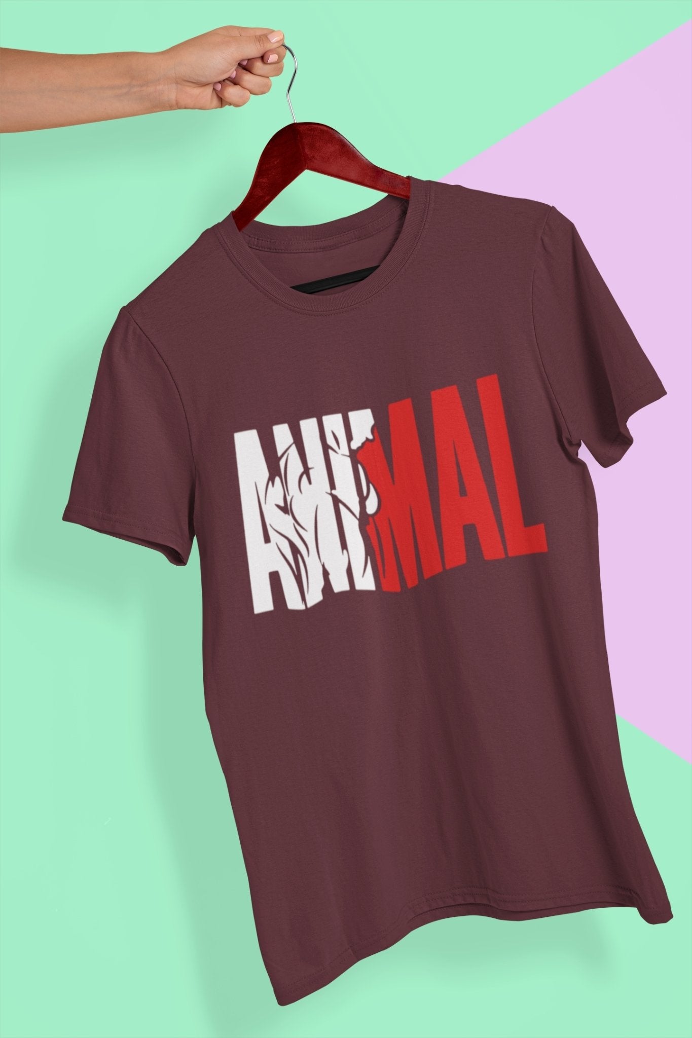 Animal Mens Half Sleeves T-shirt- FunkyTeesClub - Funky Tees Club