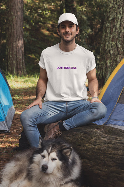 Antisocial Minimal Mens Half Sleeves T-shirt- FunkyTeesClub - Funky Tees Club